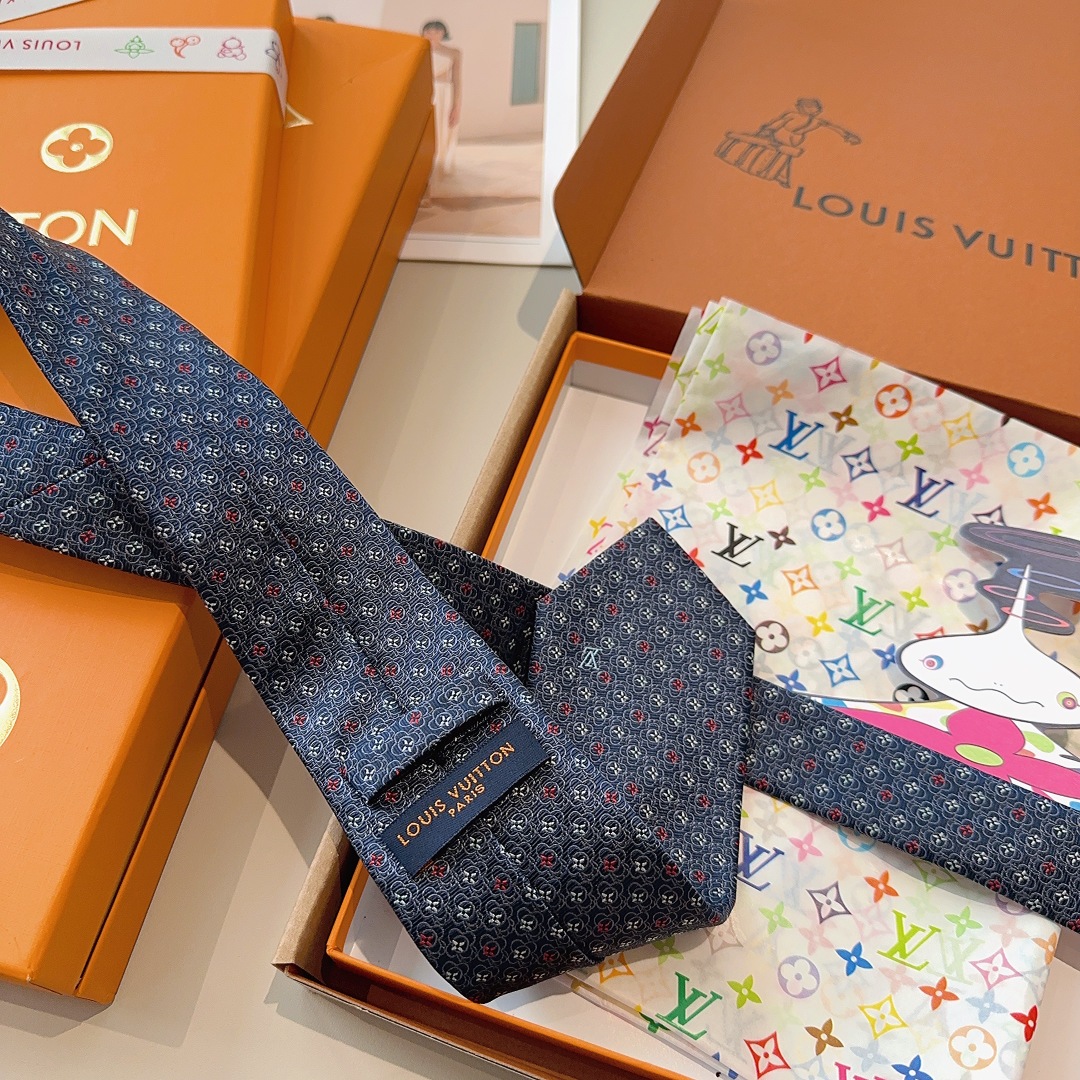 特价特 LV老花领带  ，路易威登经典领带👔老花提花设计，男士必备单品超时尚！高端品质 版型面料都达到品