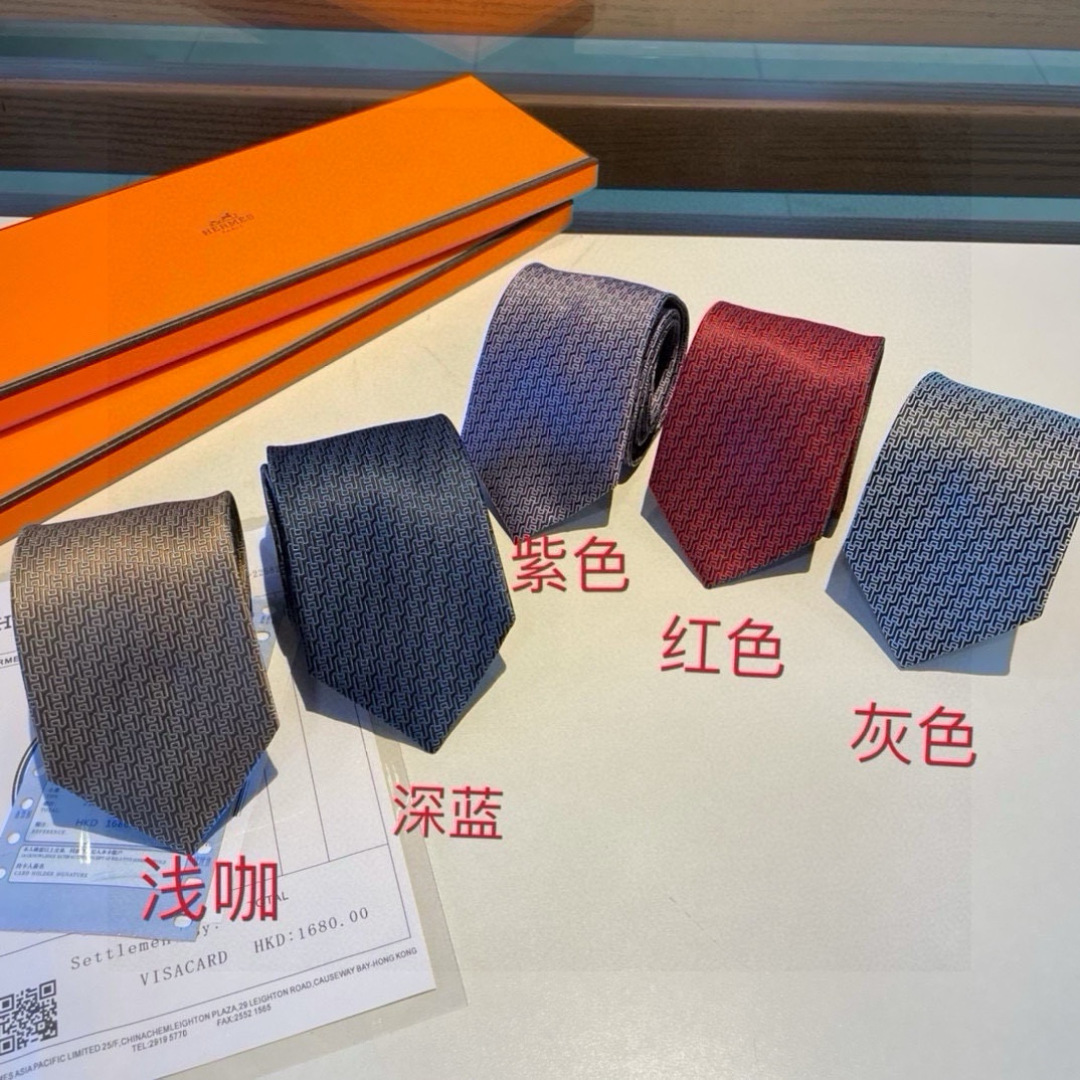 特价爱马仕H字母男士新款领带系列👔👔，让男士可以充分展示自己个性。100%顶级斜纹真丝手工定制‼