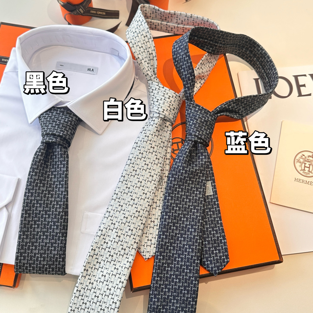 特价特价P 白色 男士新款领带系列【H字母领带】👔👔，稀有😻😻H家每年都有一千条不同印花的领带面世，从最
