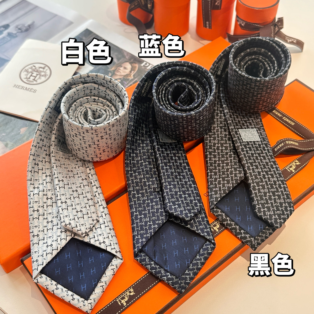 特价特价P 白色 男士新款领带系列【H字母领带】👔👔，稀有😻😻H家每年都有一千条不同印花的领带面世，从最