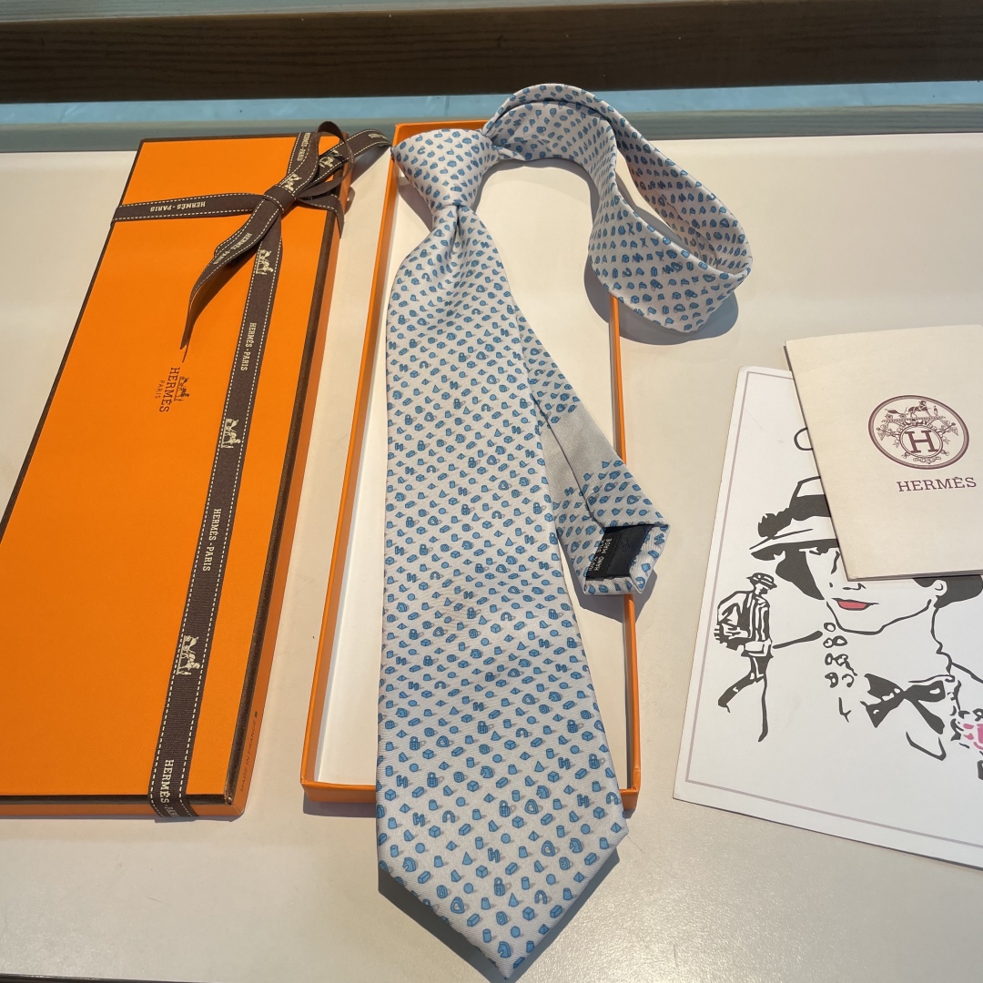 特价特 男士新款印花爱马仕透视领带系列👔👔，稀有😻😻H家每年都有一千条不同印花的领带面世，从最初的多以几