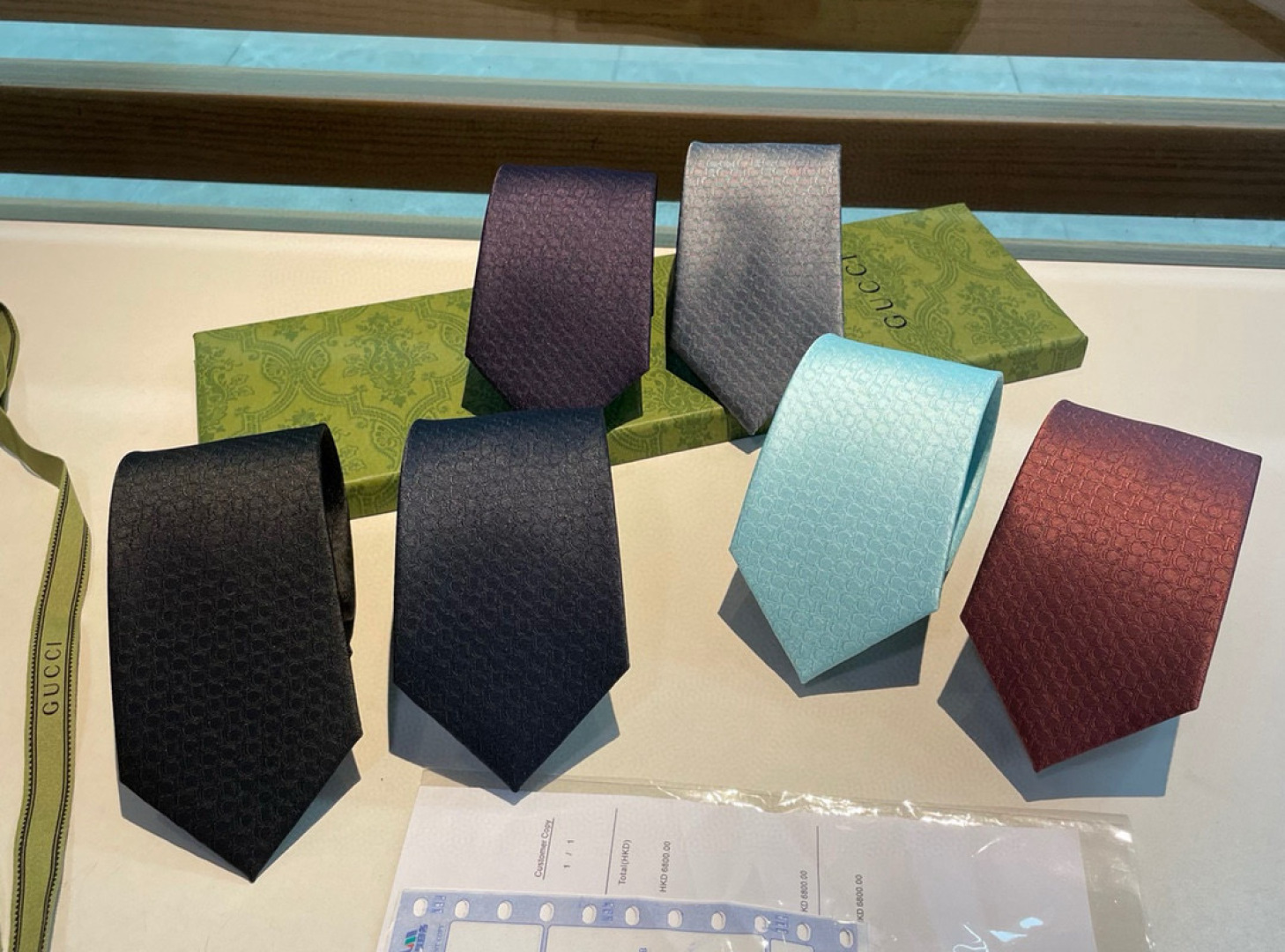 特价特 G家专柜新款【GG标识印花领带】男士领带👔👔，稀有采用经典小G LOGO提花展现精湛手工与时尚优