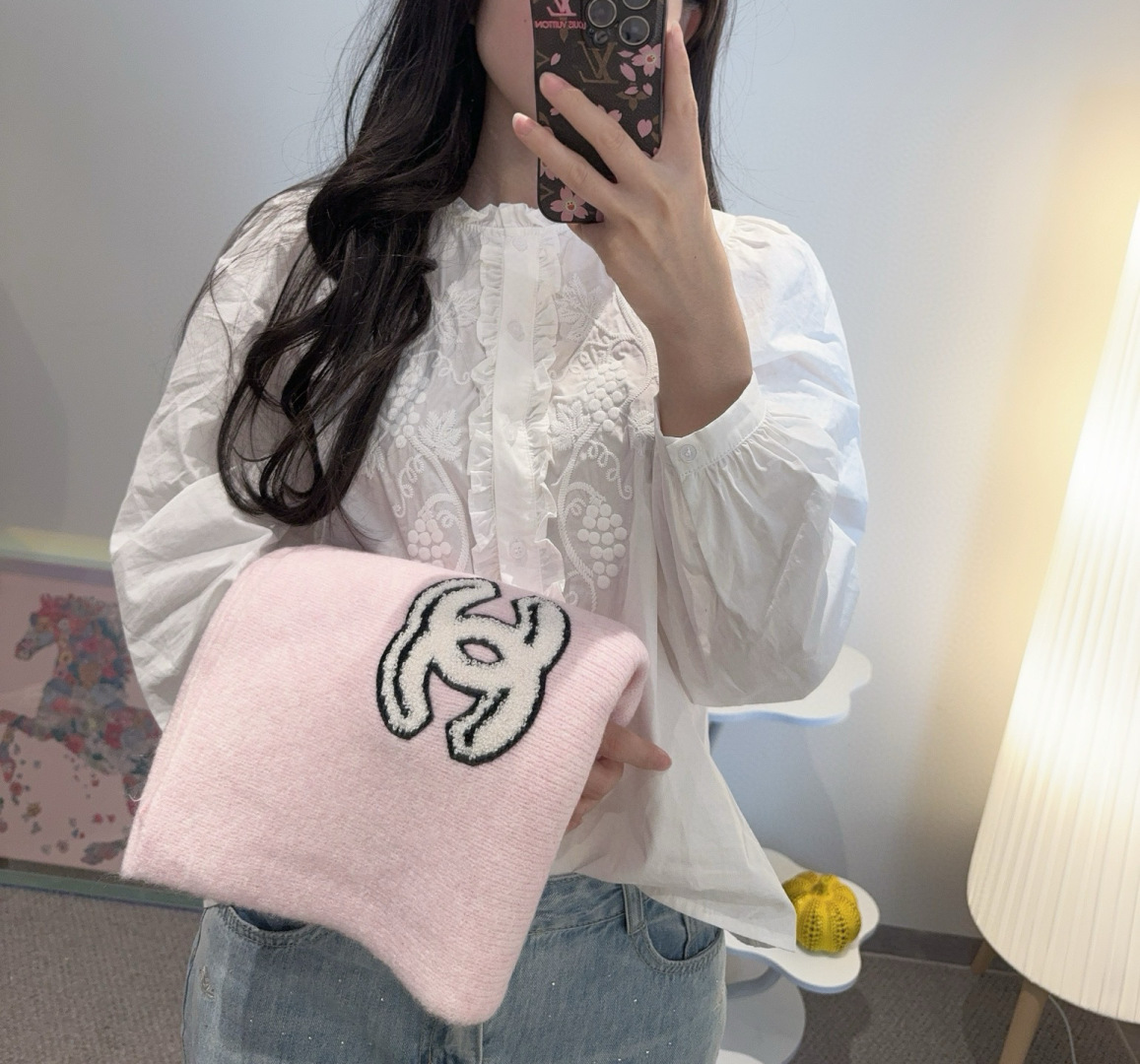 👑👑Chanel25秋冬新款针织围巾羊绒针织长巾‼️美翻了[流泪]御用殿堂级极品‼️新款在售 进口纯羊绒