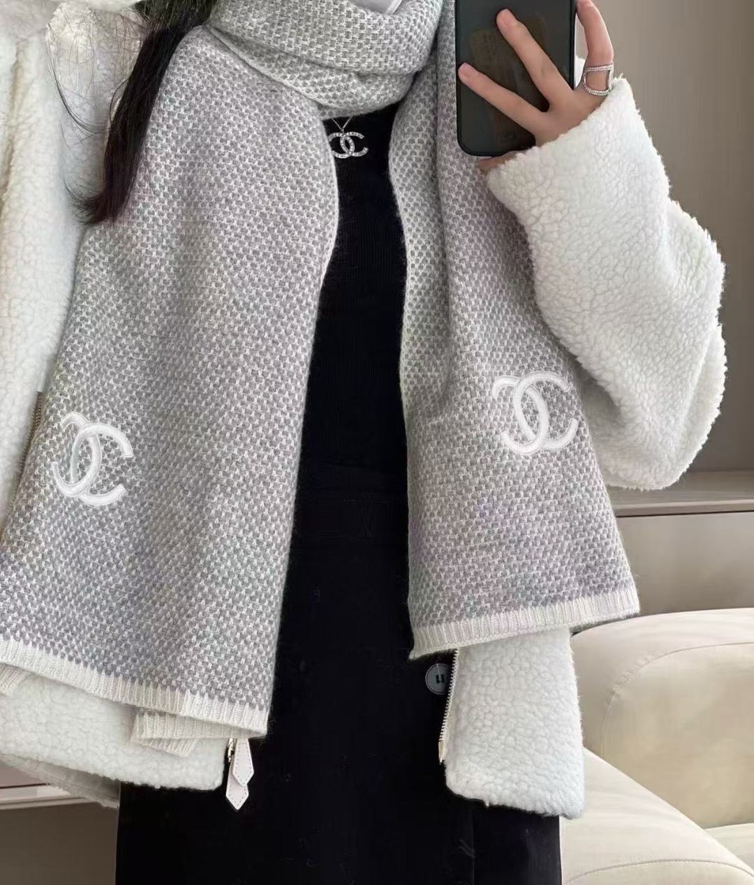 网红刘钰懿同款！真的超级气质百搭的设计~经典菱格纹元素再现，香家专属的风格！双coco lady名媛气质