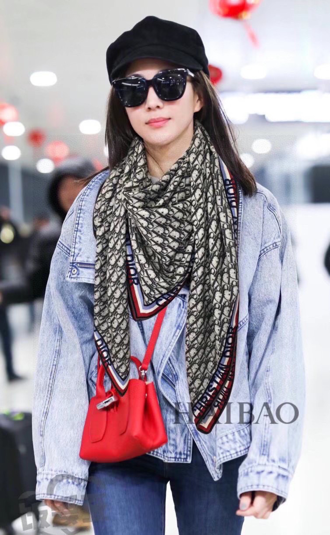 这样的Dior老花真的无敌时髦百搭！！】D/ior新款字母老花人字纹真丝羊绒披肩！！气质到灵魂深处啊。独