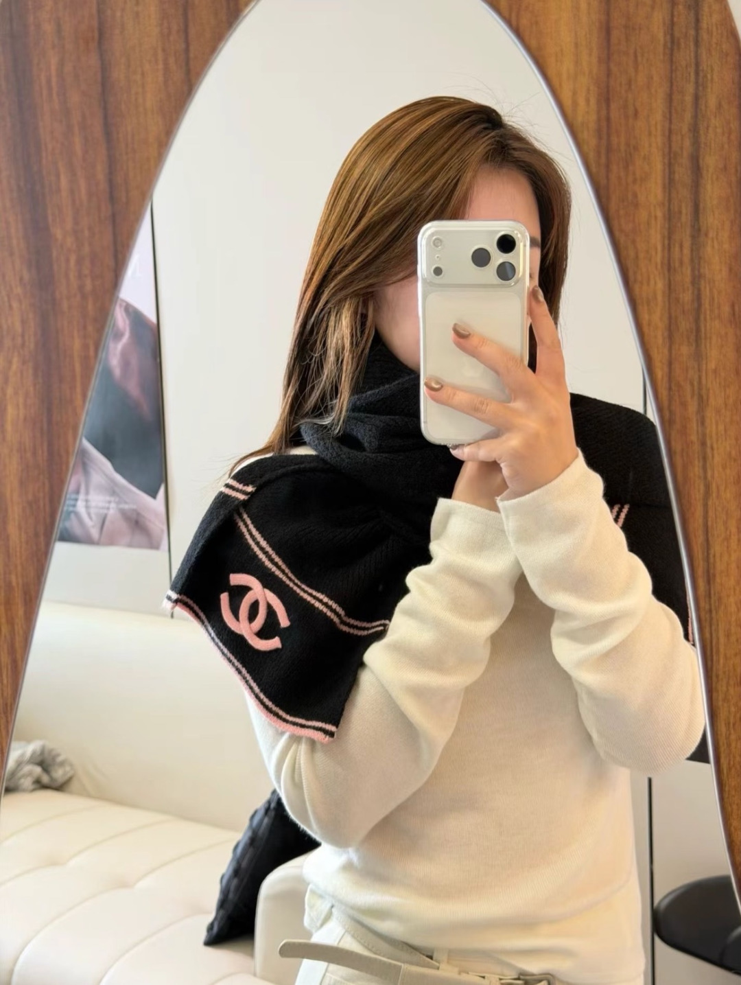Chanel Chanel 香奈儿 新款【小香浮雕双C围巾】 美翻了 御用殿堂级