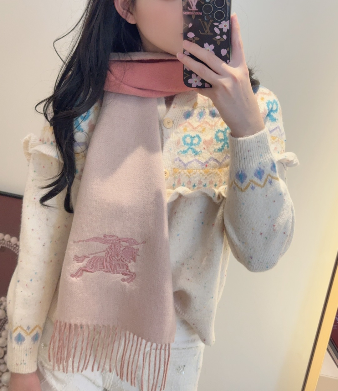 ✨✨Burberry · 巴宝莉双面围巾❗好看的要疯掉了，太有型太有魅力了❗❗非常斯文时尚的秋冬单品！真