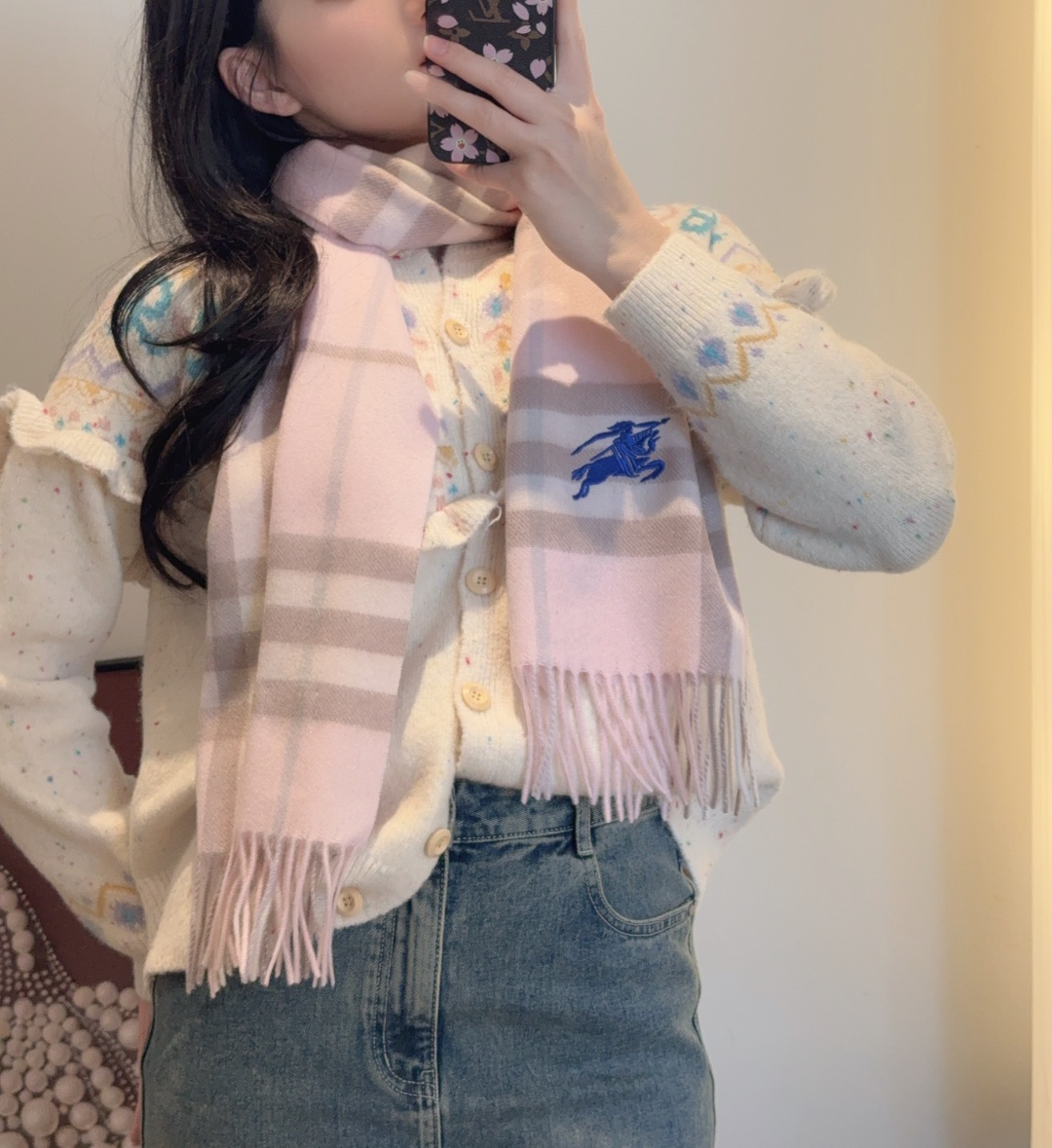 蓝马系列 ✨✨Burberry · 巴宝莉双面围巾❗好看的要疯掉了，太有型太有魅力了❗❗非常斯文时尚的秋