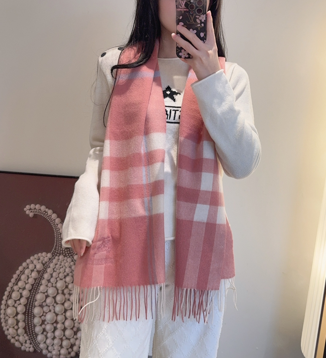 ✨✨Burberry · 巴宝莉双面围巾❗好看的要疯掉了，太有型太有魅力了❗❗非常斯文时尚的秋冬单品！真