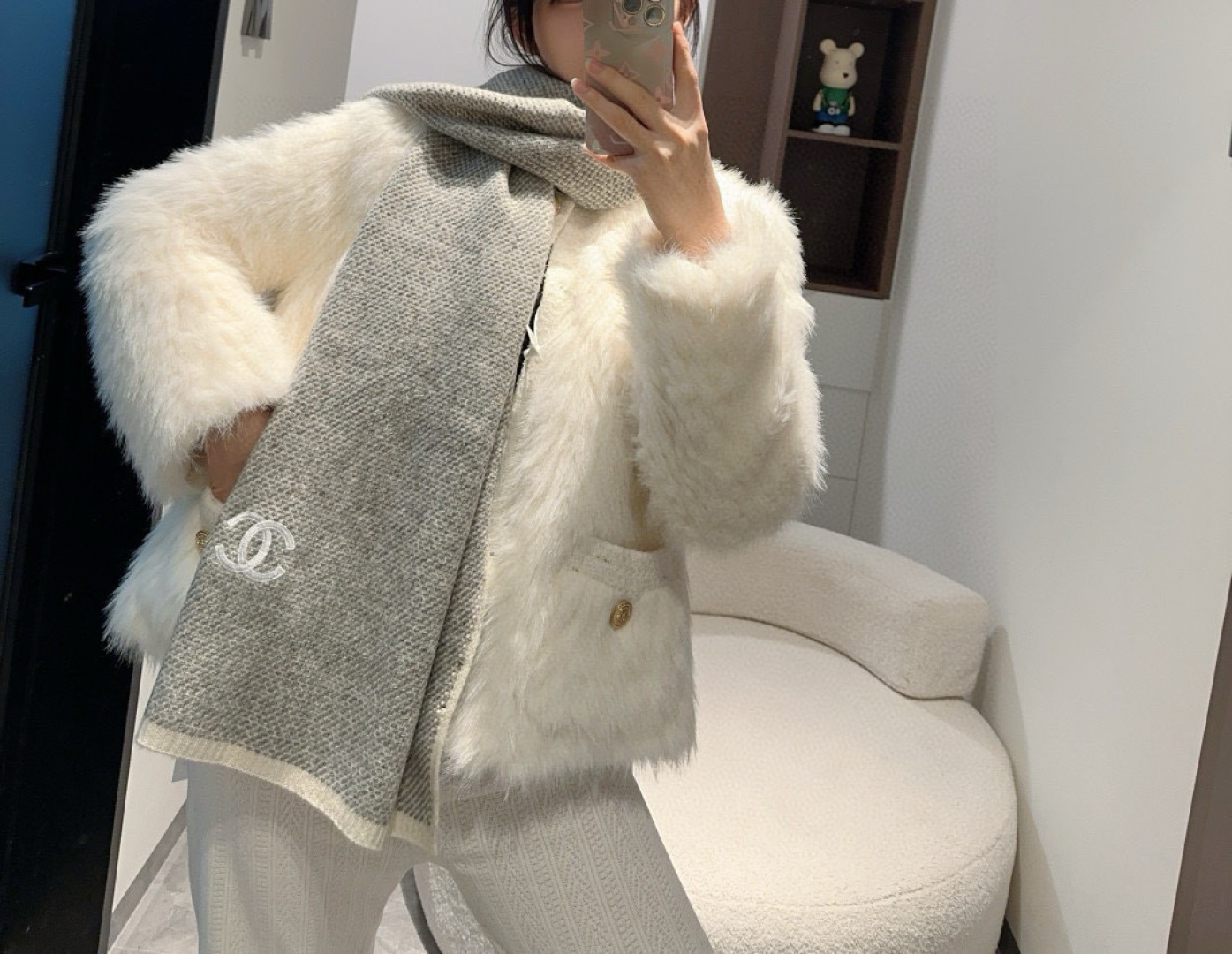 网红刘钰懿同款！真的超级气质百搭的设计~经典菱格纹元素再现，香家专属的风格！双coco lady名媛气质