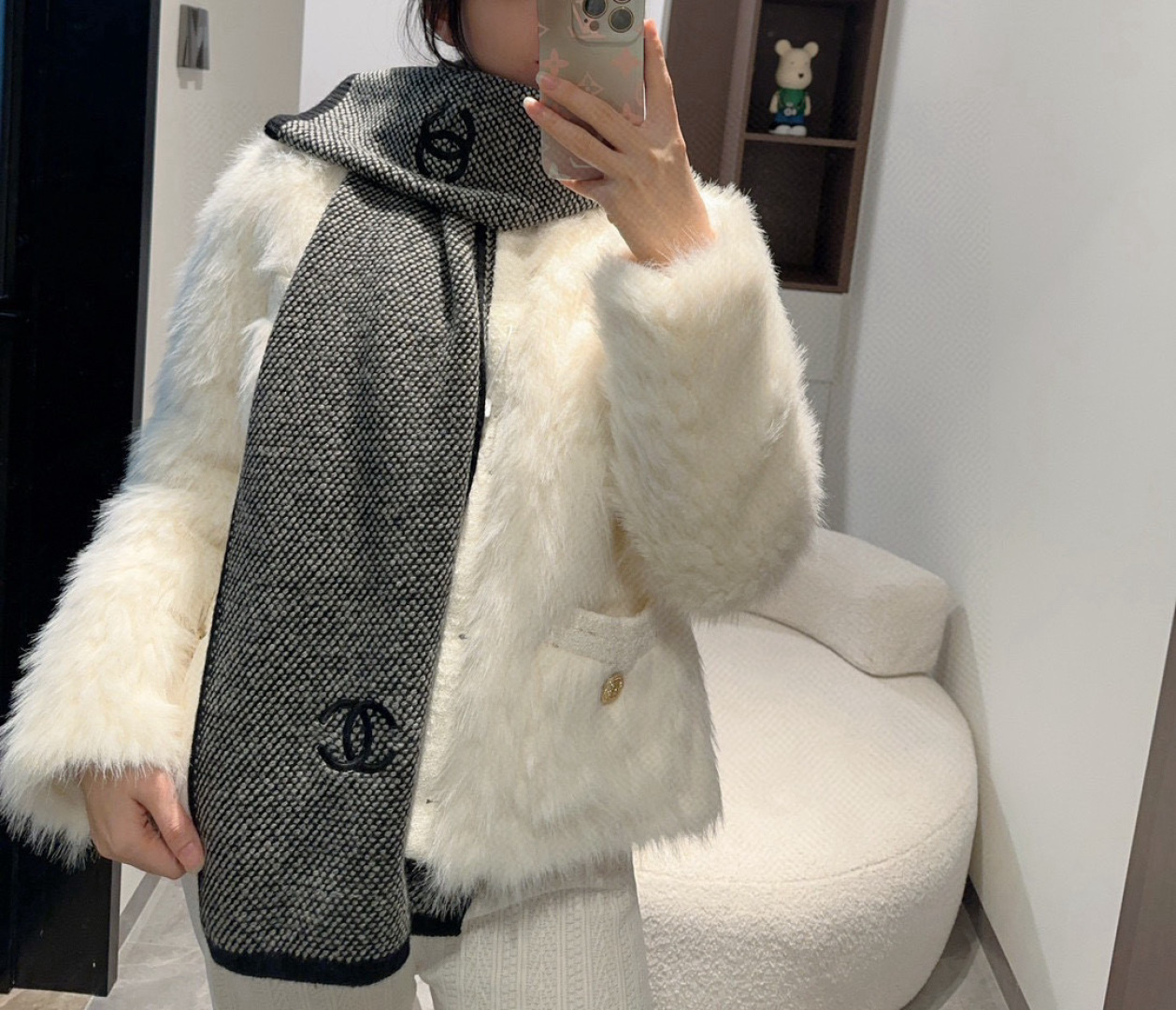 网红刘钰懿同款！真的超级气质百搭的设计~经典菱格纹元素再现，香家专属的风格！双coco lady名媛气质