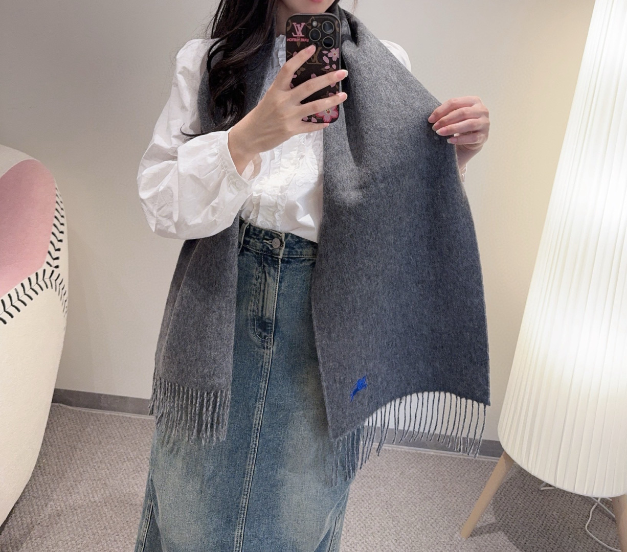 ✨✨Burberry · 巴宝莉双面围巾❗好看的要疯掉了，太有型太有魅力了❗❗非常斯文时尚的秋冬单品！真