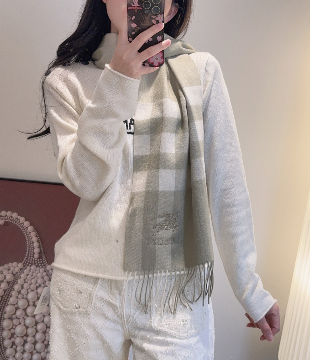 ✨✨Burberry · 巴宝莉双面围巾❗好看的要疯掉了，太有型太有魅力了❗❗非常斯文时尚的秋冬单品！真