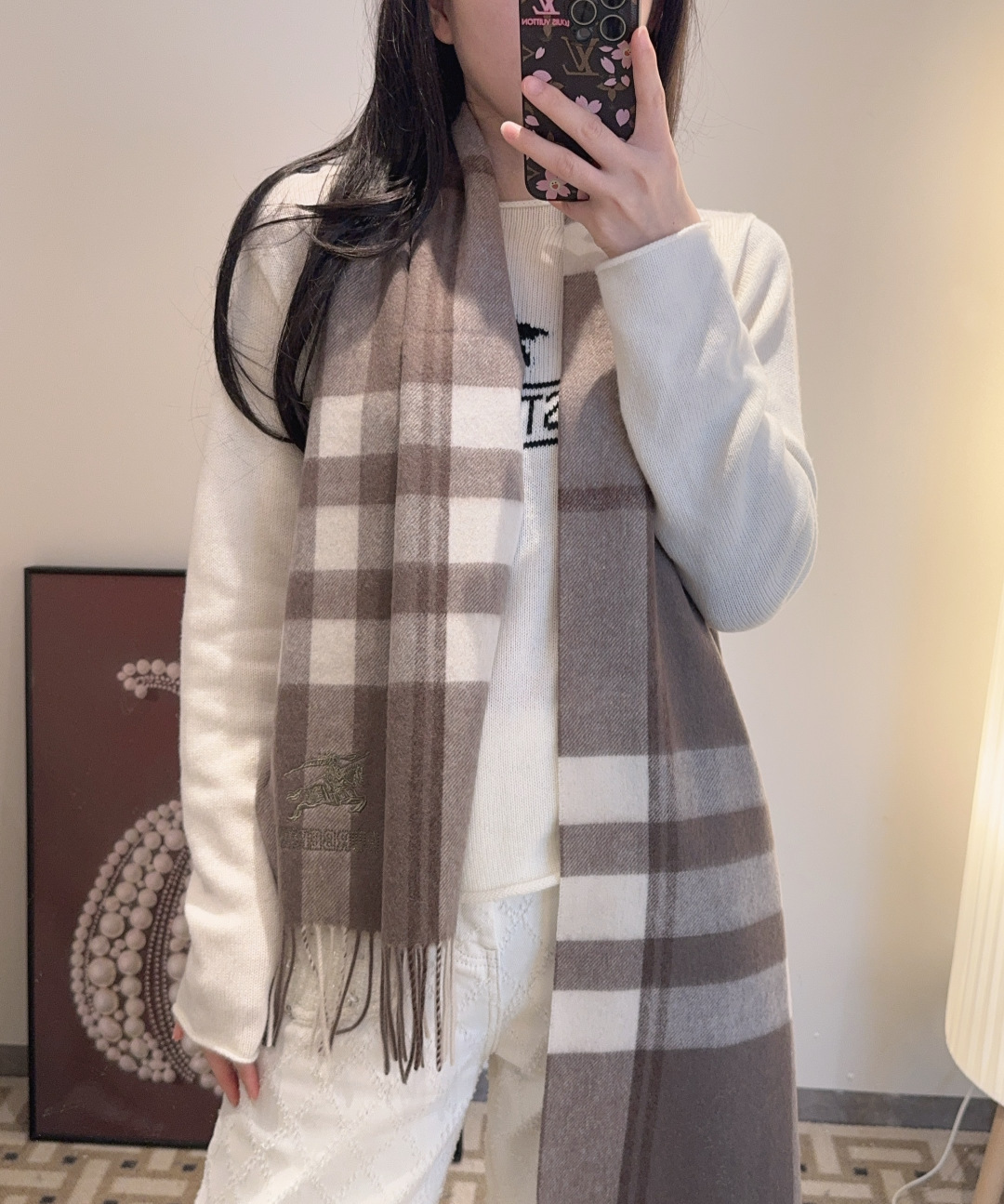 ✨✨Burberry · 巴宝莉双面围巾❗好看的要疯掉了，太有型太有魅力了❗❗非常斯文时尚的秋冬单品！真