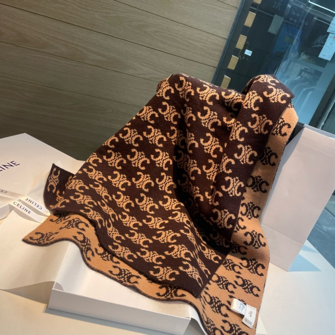 celine scarf CELINE. 100%. size 45*180cm — photo 5