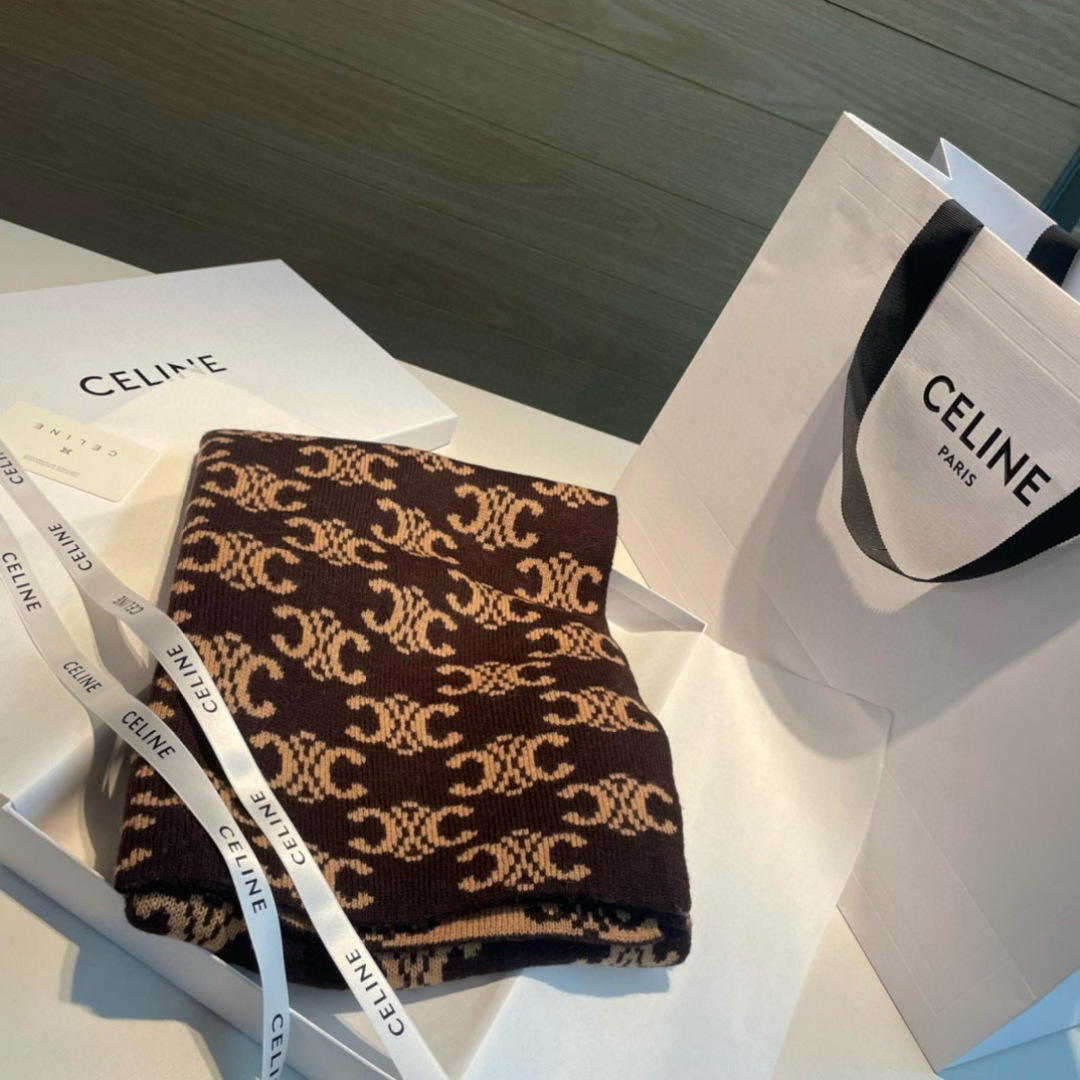 celine scarf CELINE. 100%. size 45*180cm — photo 2