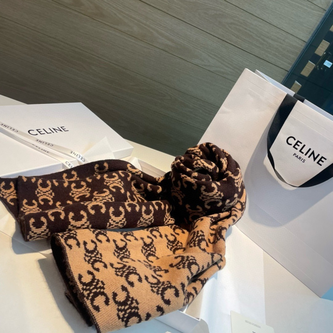 celine scarf CELINE. 100%. size 45*180cm — photo 9