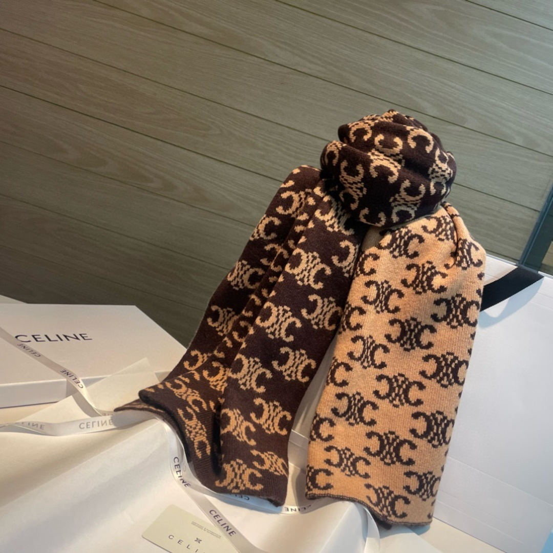 celine scarf CELINE. 100%. size 45*180cm — photo 8