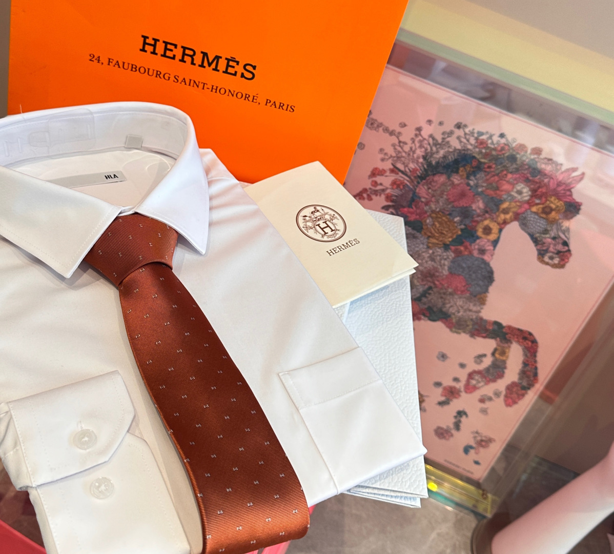 🌾 领带新款出货啦‼‼爱马仕男士新款领带系列👔👔，让男士可以充分展示自己个性。100%顶级斜纹真丝手工定