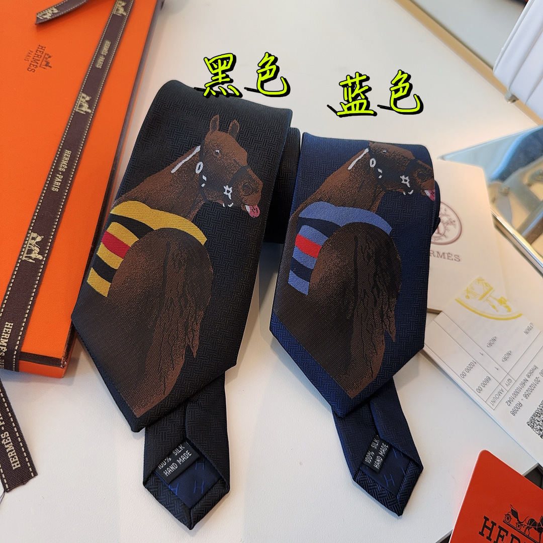 🌾 马年销量版 领带新款出货啦‼️‼️爱马仕男士新款领带系列👔👔，让男士可以充分展示自己个性。100%顶