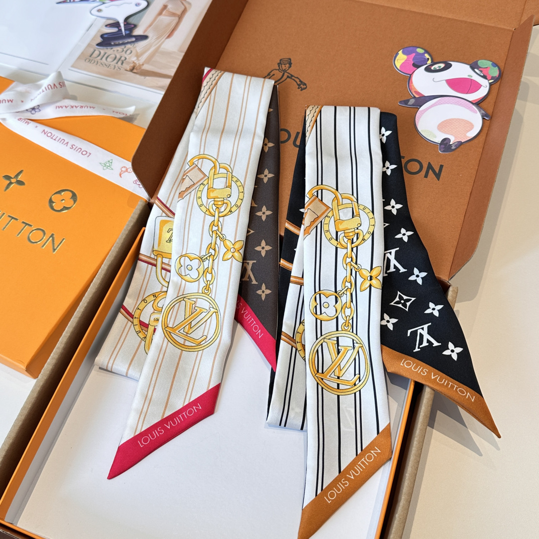 LV scarf Lujia 100% silk 18mm heavy twill material, — photo 3
