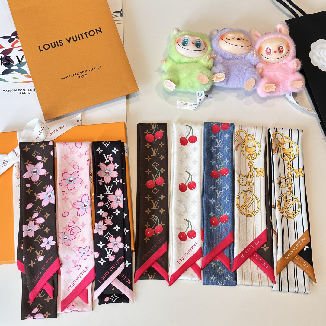 LV scarf Lujia 100% silk 18mm heavy twill material, — photo 2