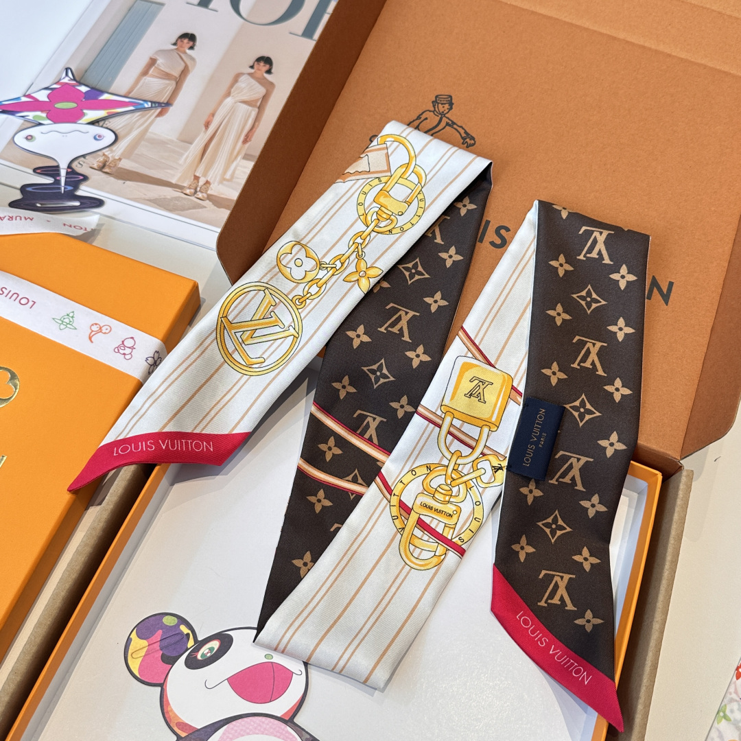 LV scarf Lujia 100% silk 18mm heavy twill material, — photo 11
