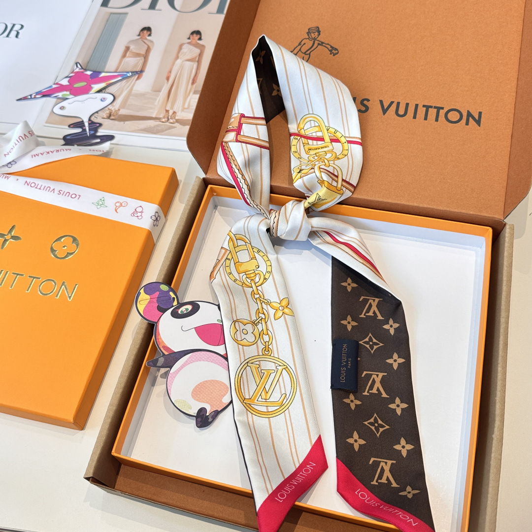 LV scarf Lujia 100% silk 18mm heavy twill material, — photo 12