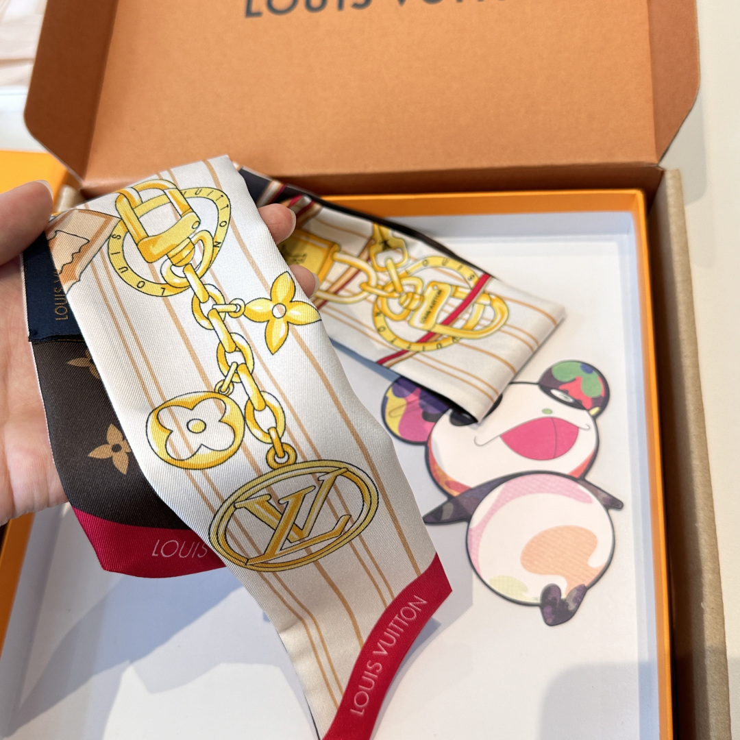 LV scarf Lujia 100% silk 18mm heavy twill material, — photo 6