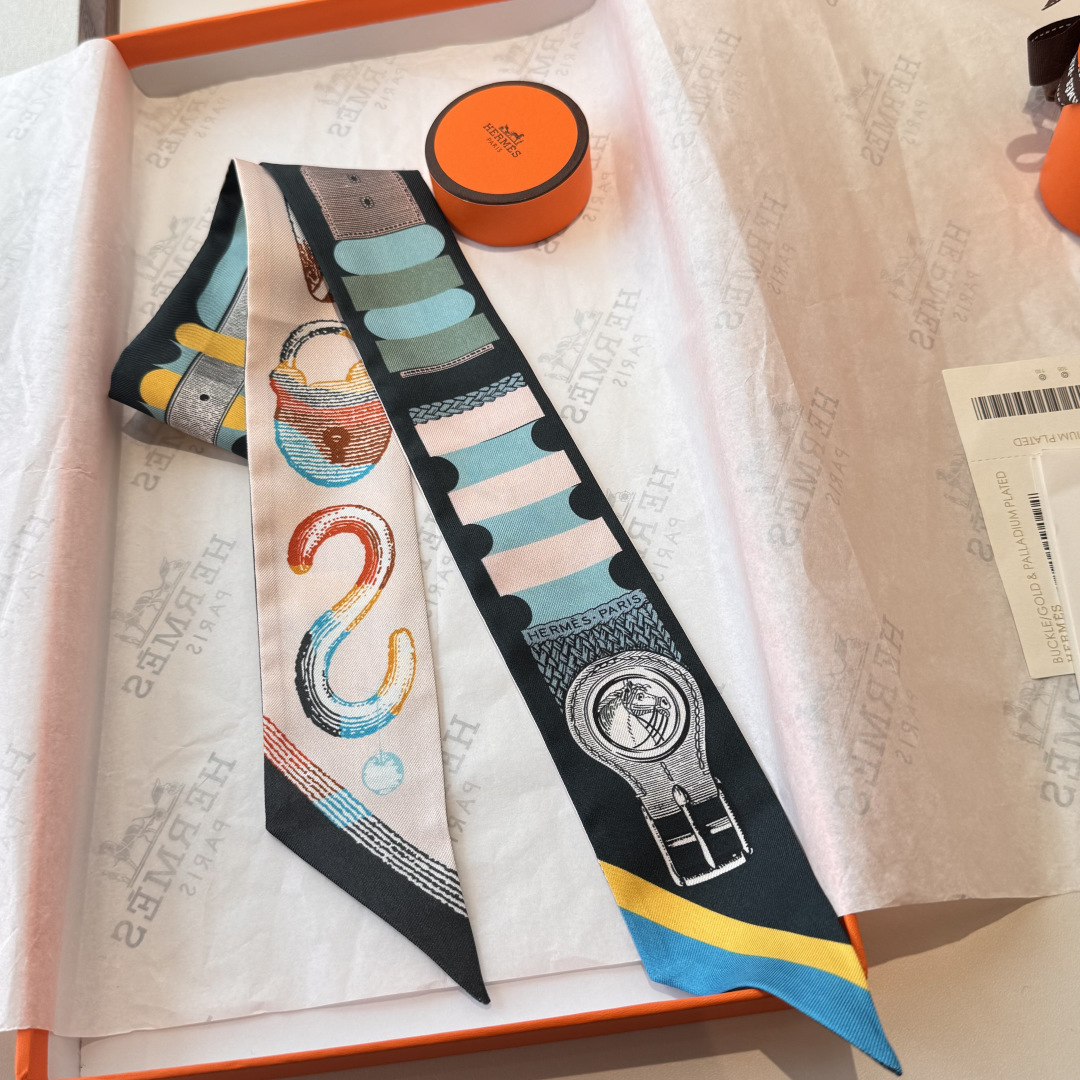 Hermes Scarf Hermes“ ”Twilly (100% ) — photo 4