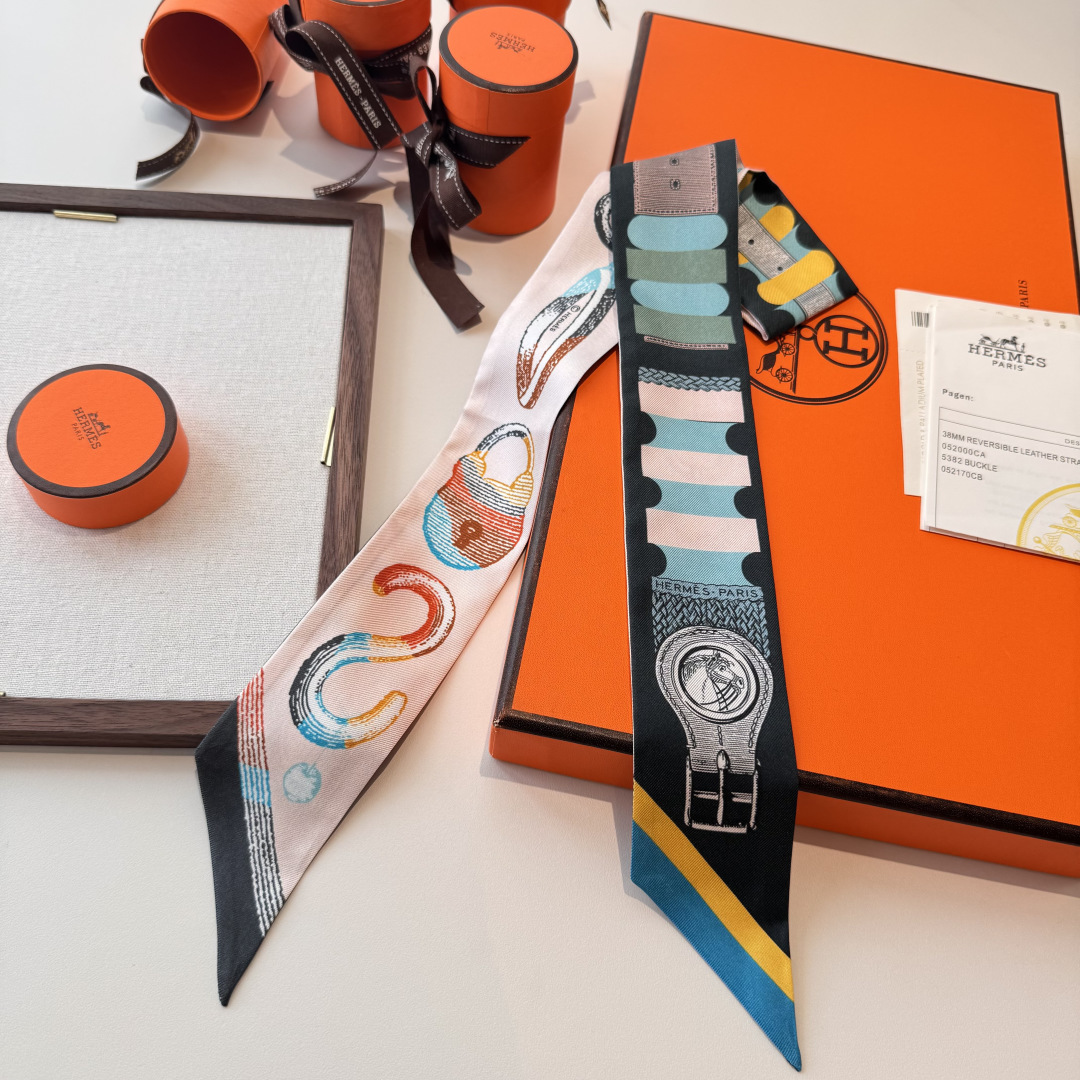Hermes Scarf Hermes“ ”Twilly (100% ) — photo 6