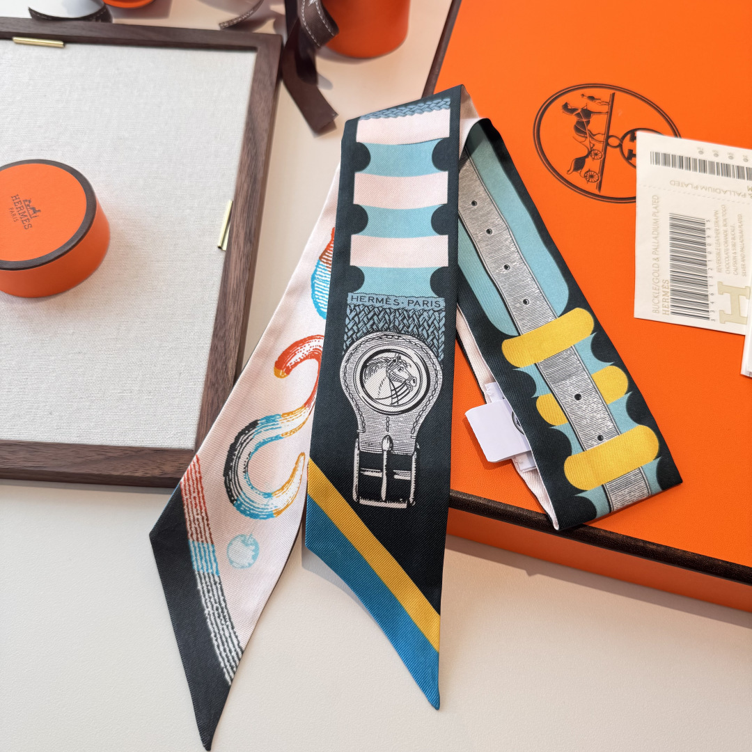 Hermes Scarf Hermes“ ”Twilly (100% ) — photo 7