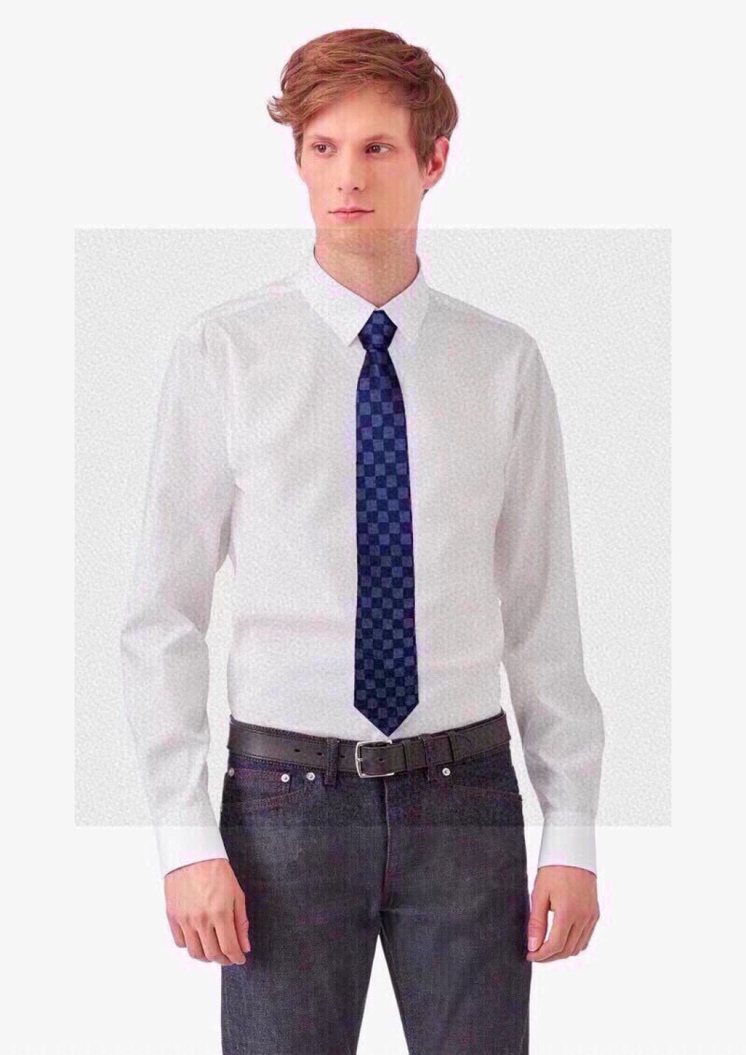 LV专柜同步提花领带出货啦‼‼^_^ 路易威登 男士领带系列棋盘格👔👔，稀有😻😻展现精湛手工与时尚优雅的