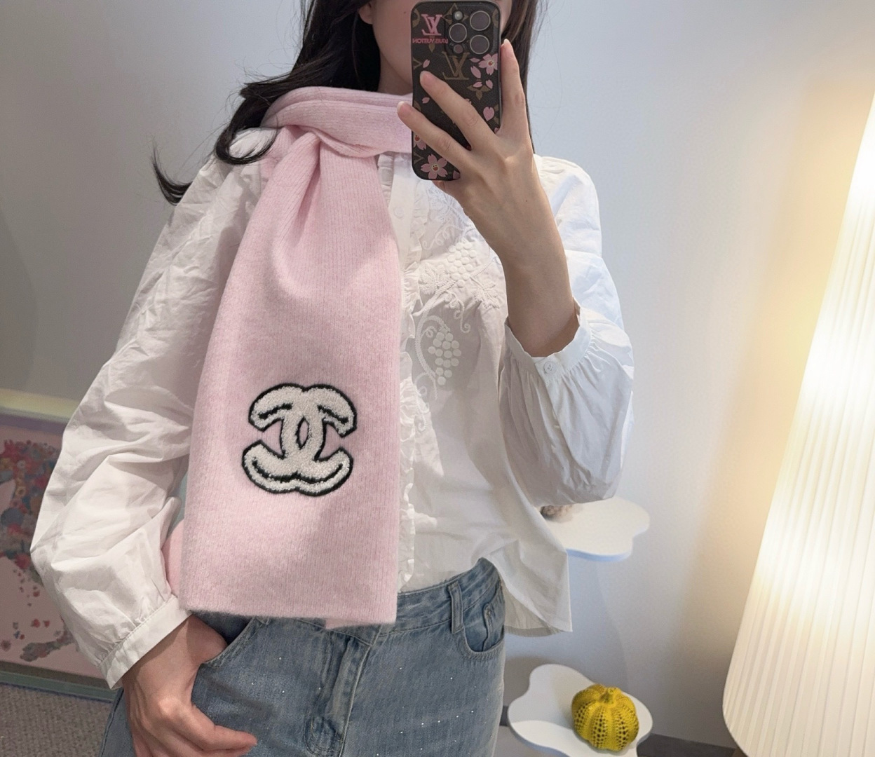 🆕 👑👑Chanel25秋冬新款针织围巾羊绒针织长巾‼️美翻了[流泪]御用殿堂级极品‼️新款在售 进口纯羊绒针织毛线❗️