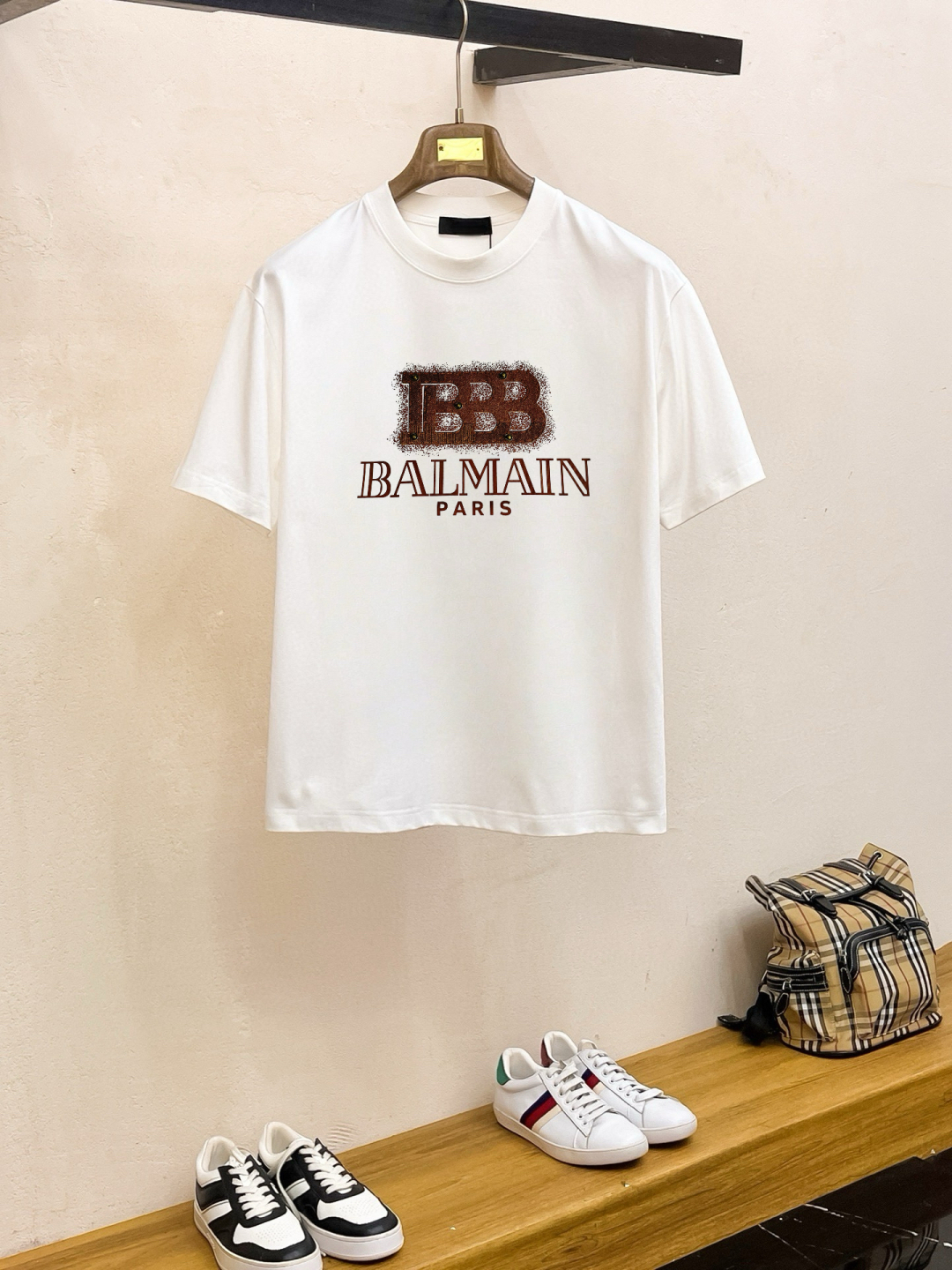 2025 Summer High-End Custom Cashier T-Shirt with Brand Logo Heavyware Design