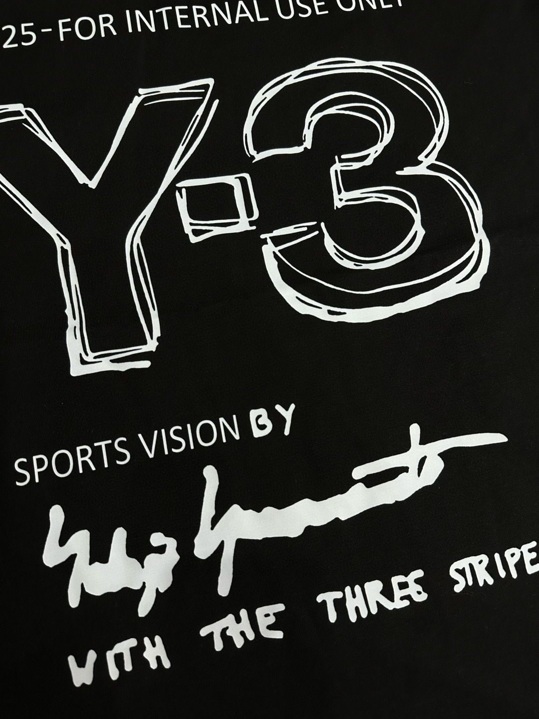 “Y-3 2025SS Spring & Summer T-Shirts: Comfortable Cotton Fabric, Classic Logo Design, Sizes M-3XL” - 图片 6