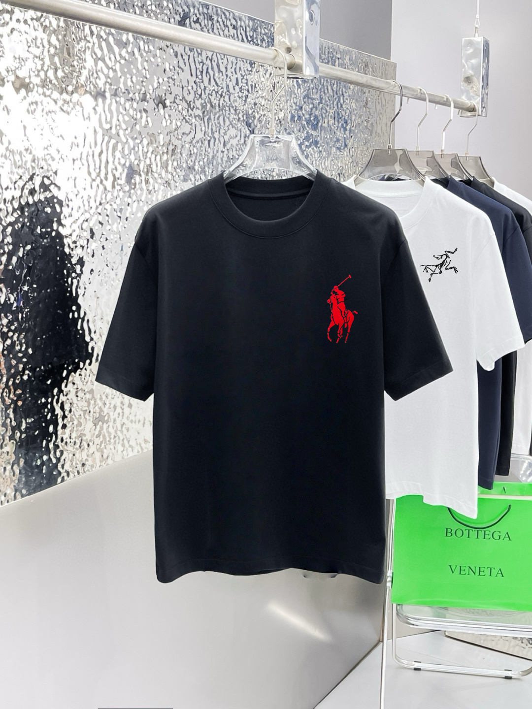 POLO家 春夏新款首发专柜最新款短袖圆领T恤 高端订制 设计前卫时尚！品牌logo重工艺设计 高端定制