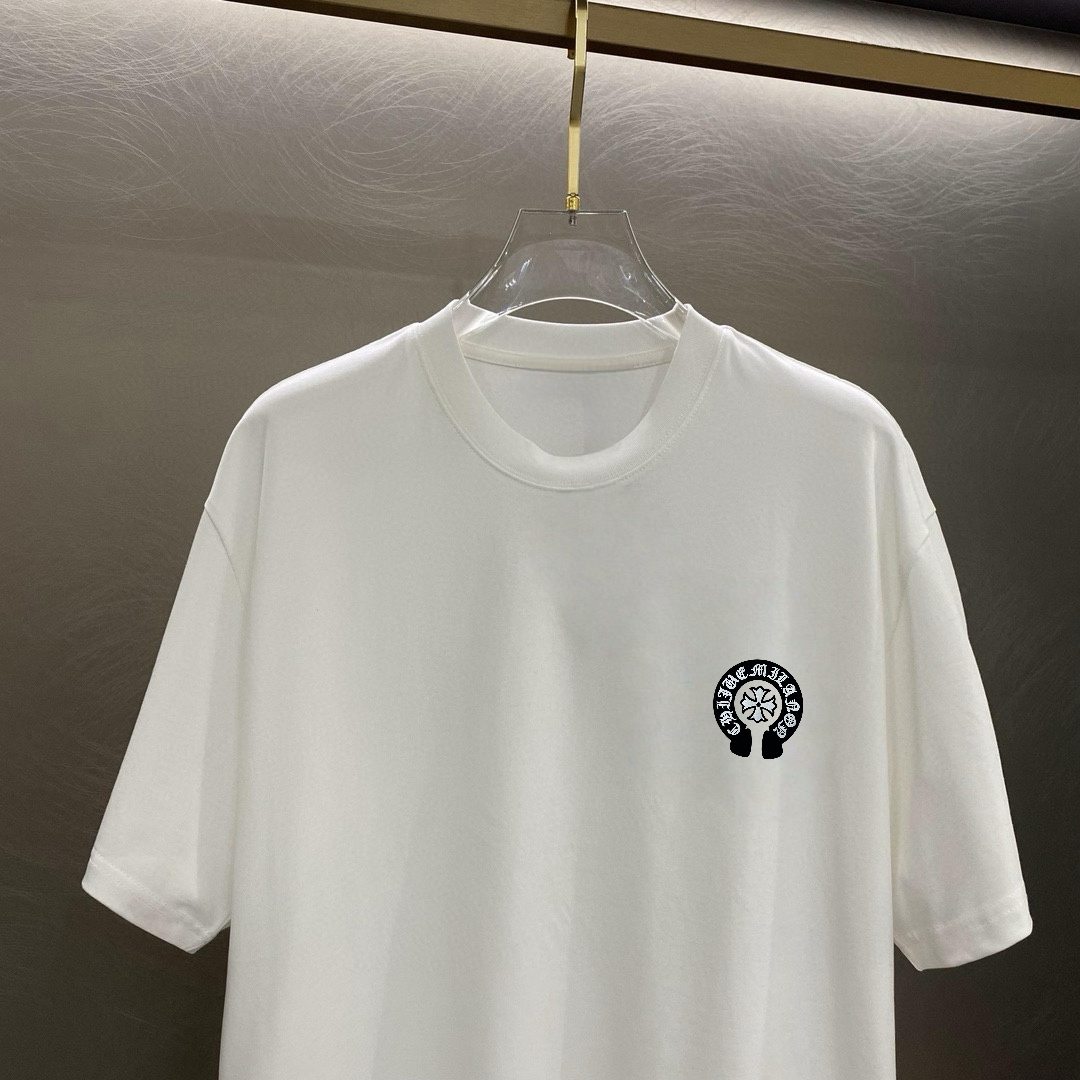 克罗家 春夏新款首发专柜最新款短袖圆领T恤 高端订制 设计前卫时尚！品牌logo重工艺设计 高端定制面料