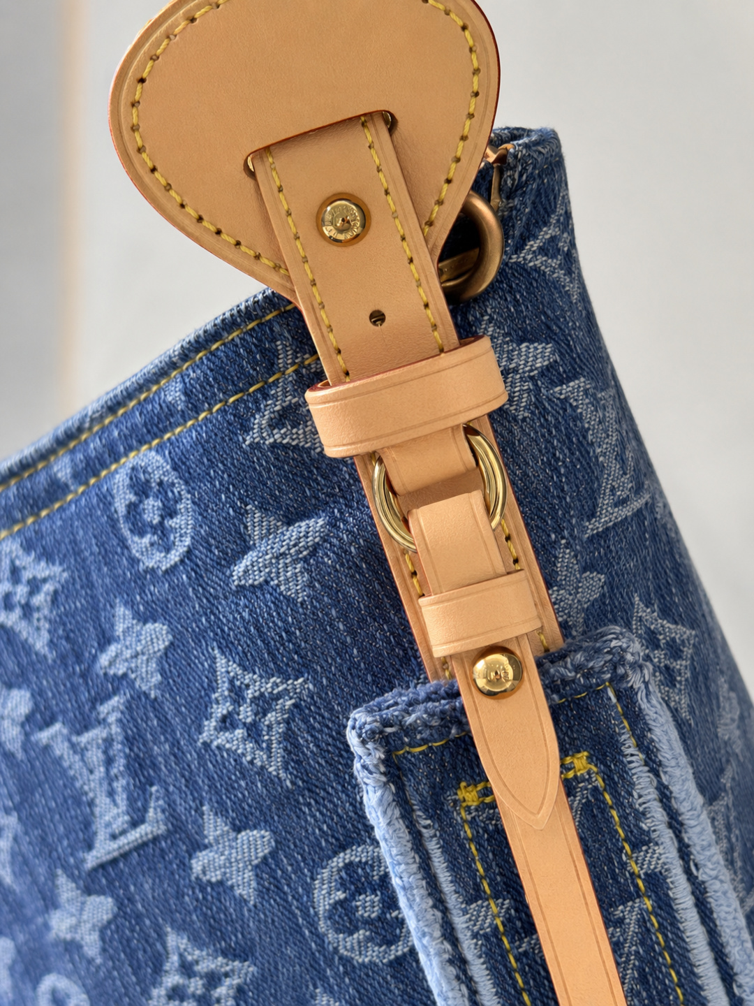 Louis Vuitton Blue Denim Crossbody Bag