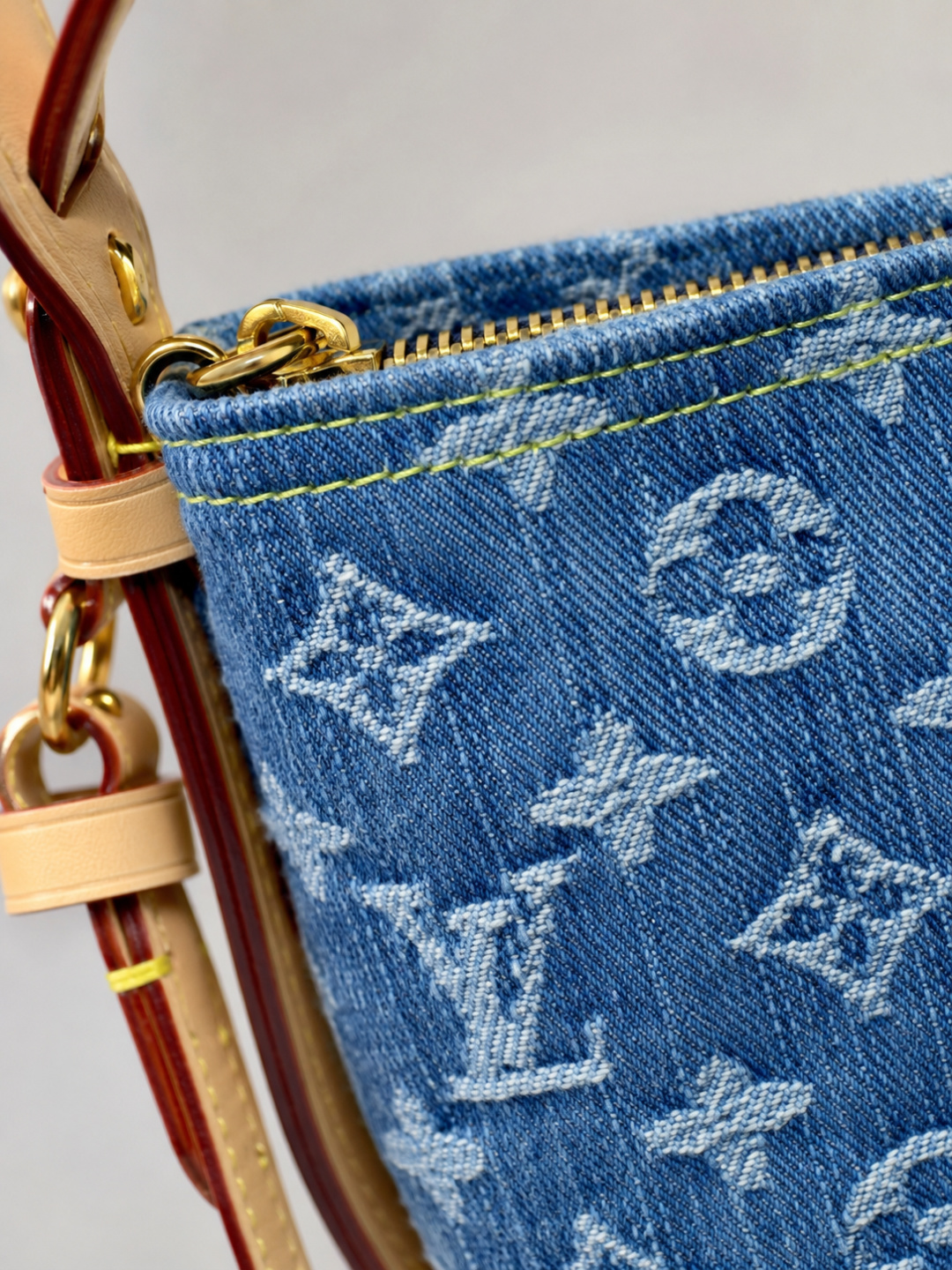 Louis Vuitton Blue Denim Crossbody Bag