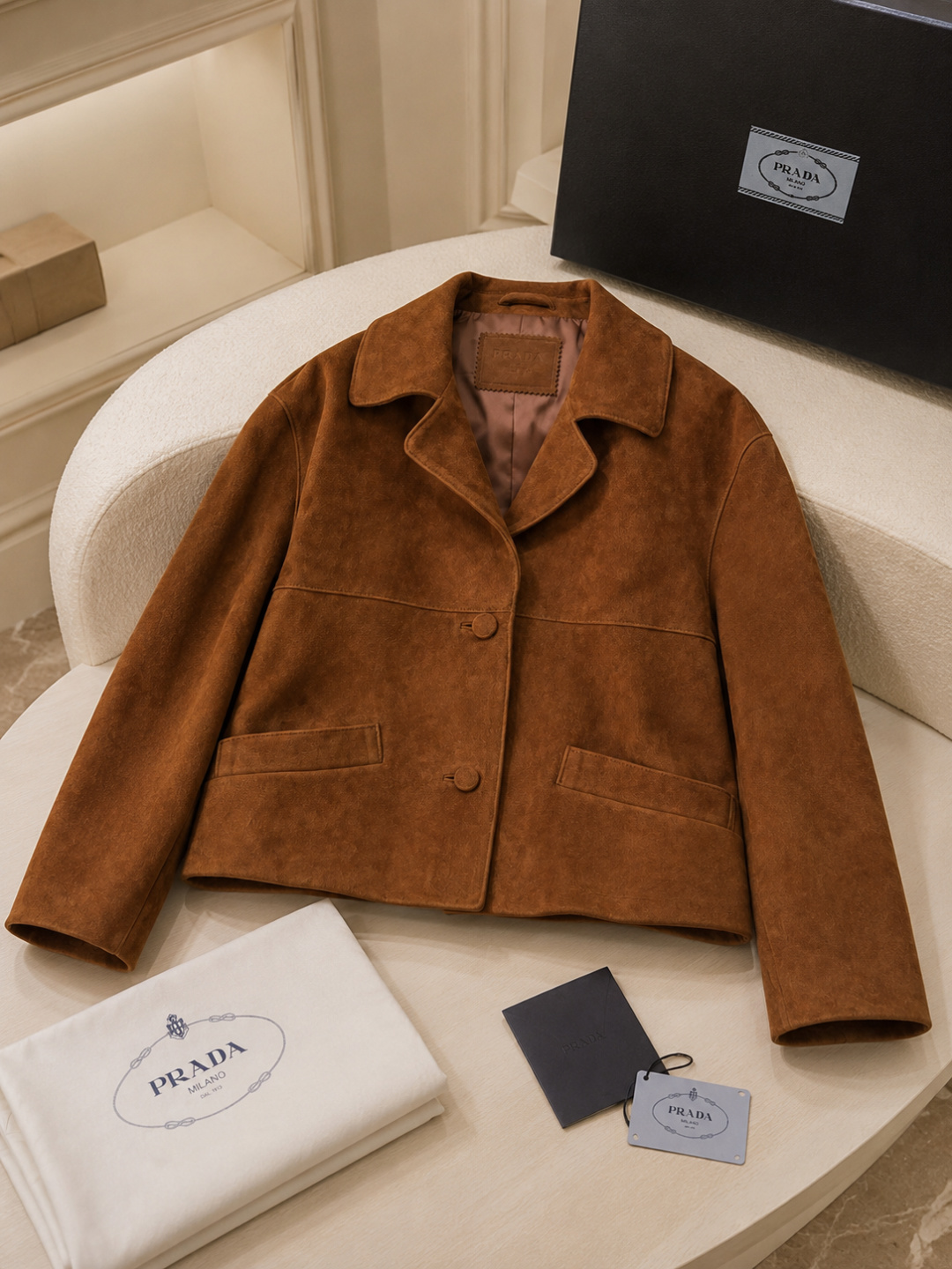 Prada Brown Suede Jacket