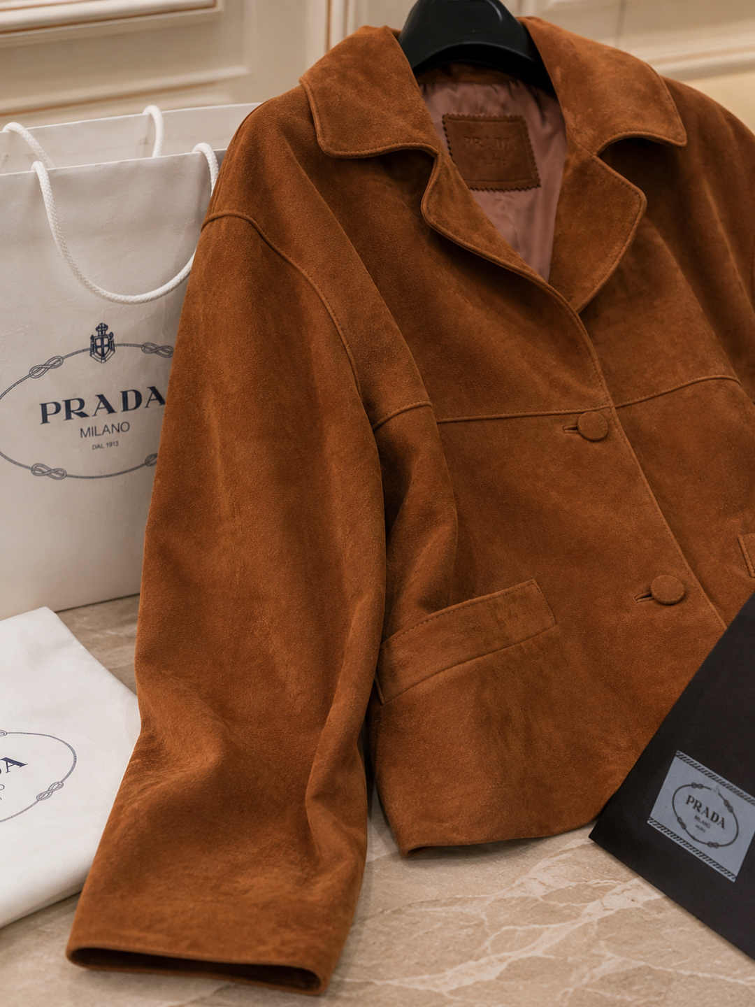 Prada Brown Suede Jacket
