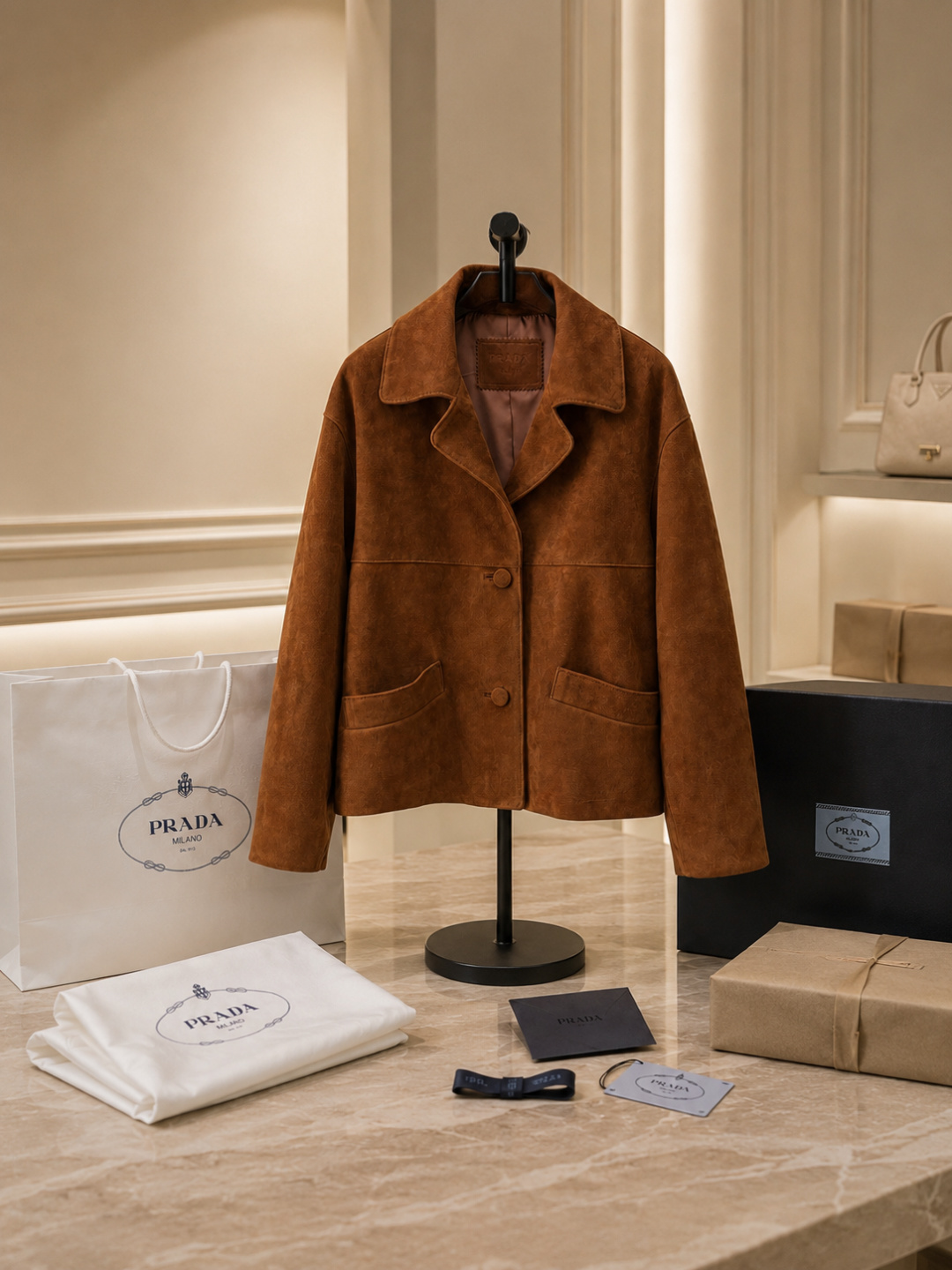 Prada Brown Suede Jacket