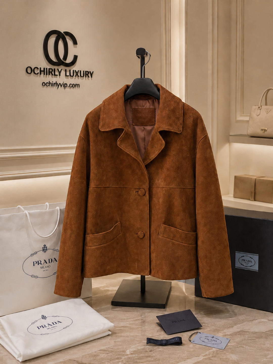 Prada Brown Suede Jacket