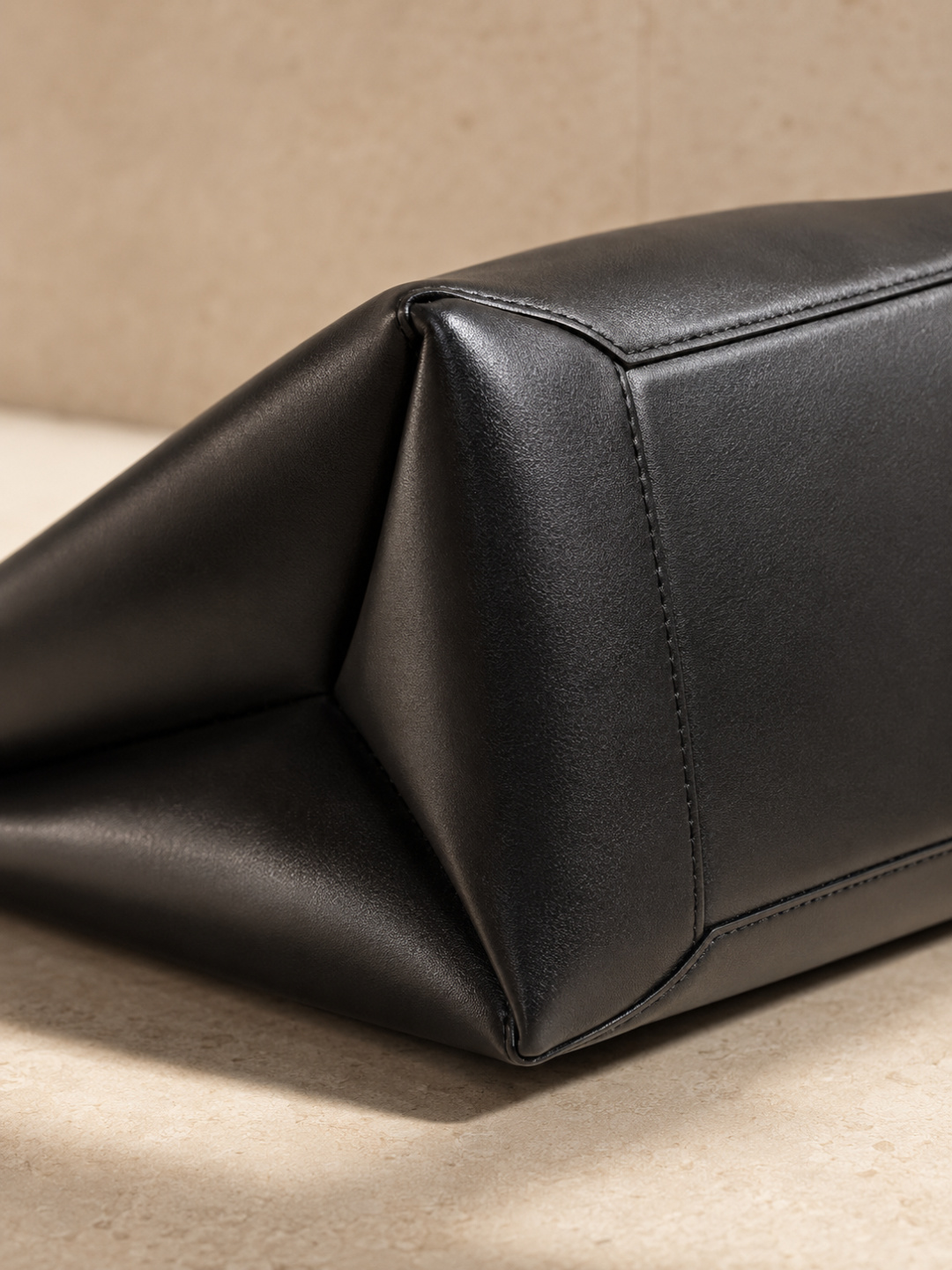 Gucci Large Black Leather Tote Bag