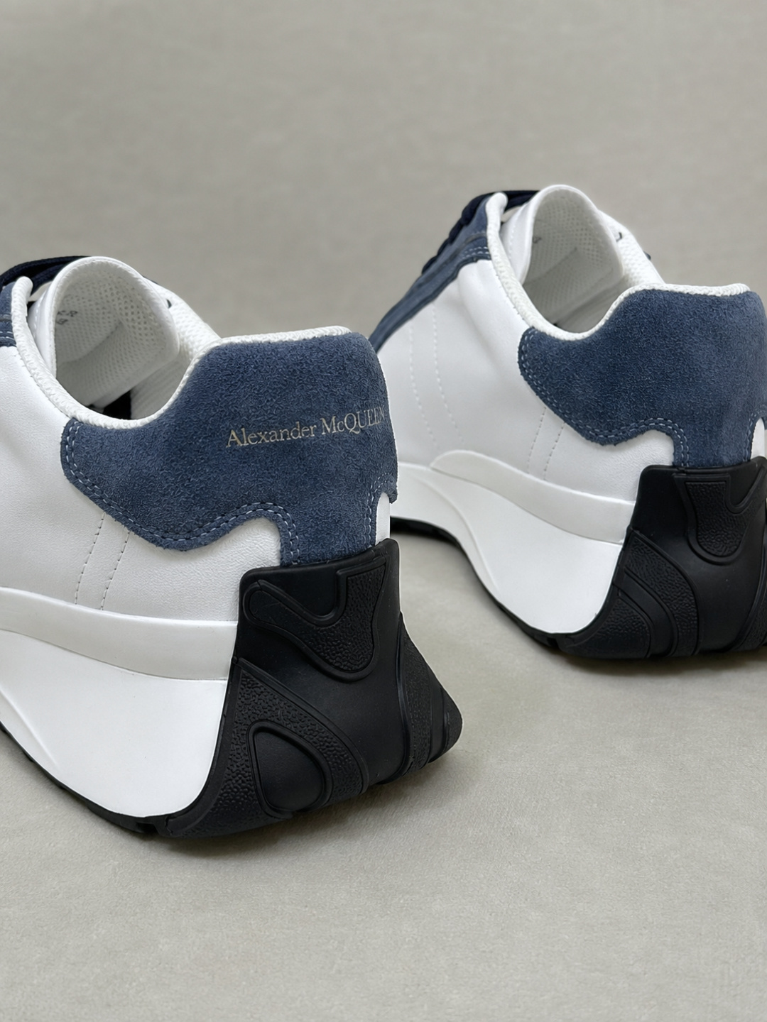 Alexander McQueen  Suede-Trim Platform Sneakers