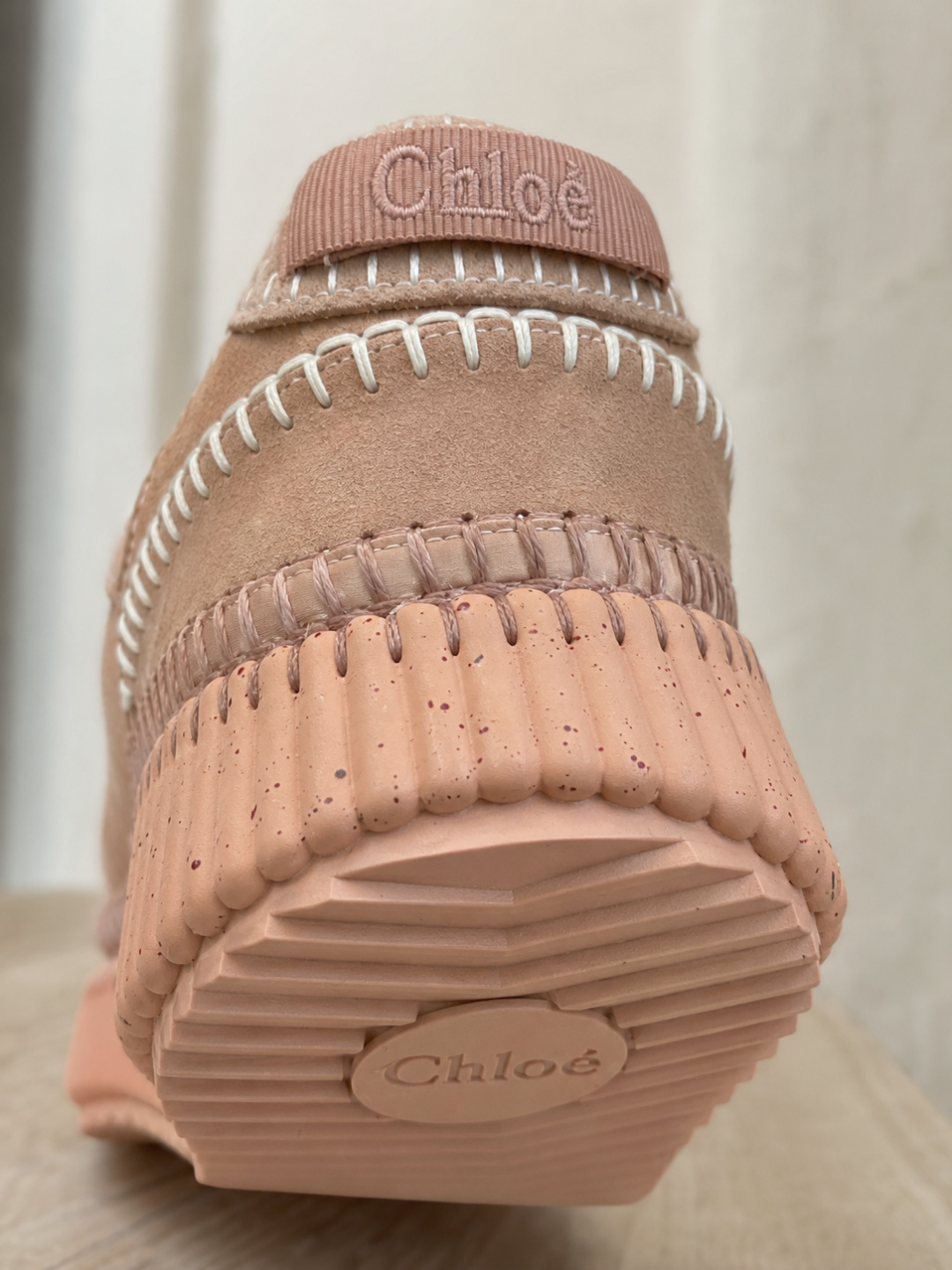 Chloé Nama Low-Top Sneakers – Pink