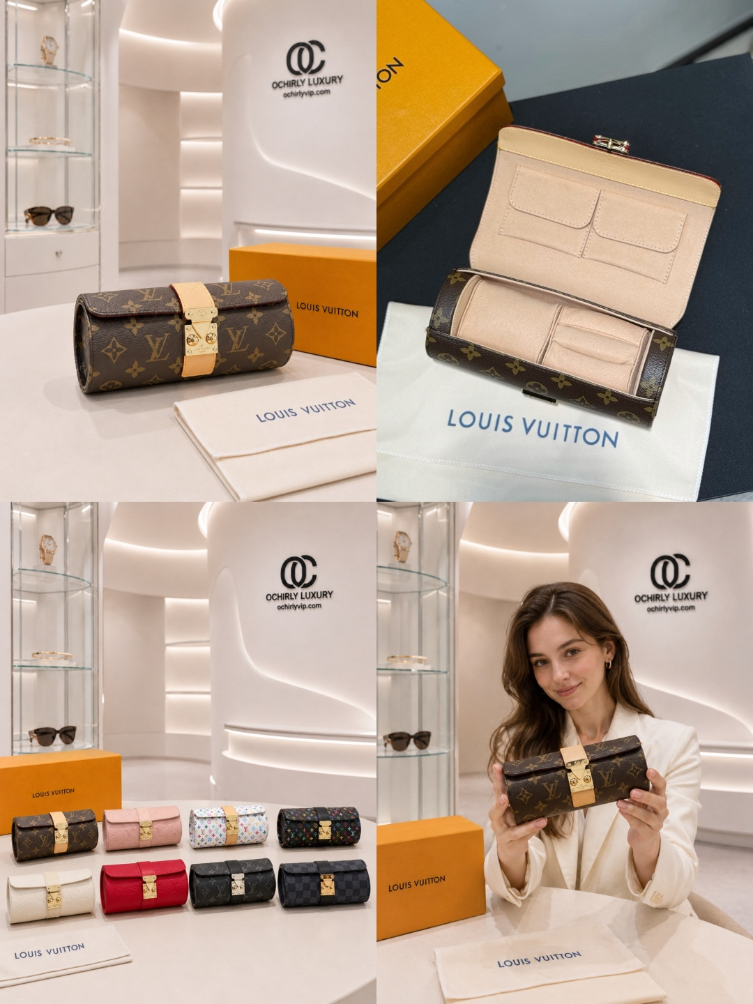 Louis Vuitton Monogram Canvas Jewelry Roll Case