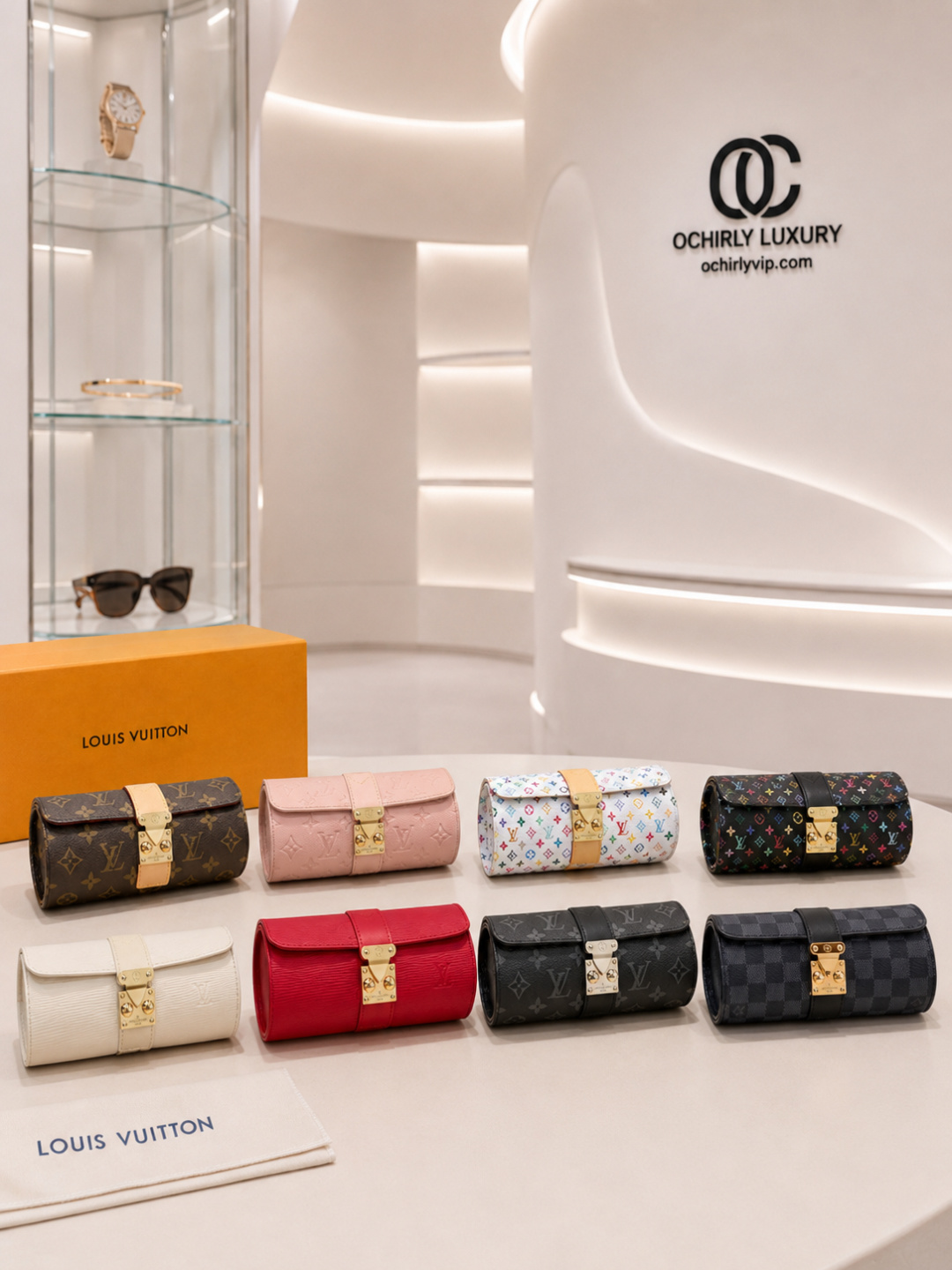 Louis Vuitton Monogram Canvas Jewelry Roll Case