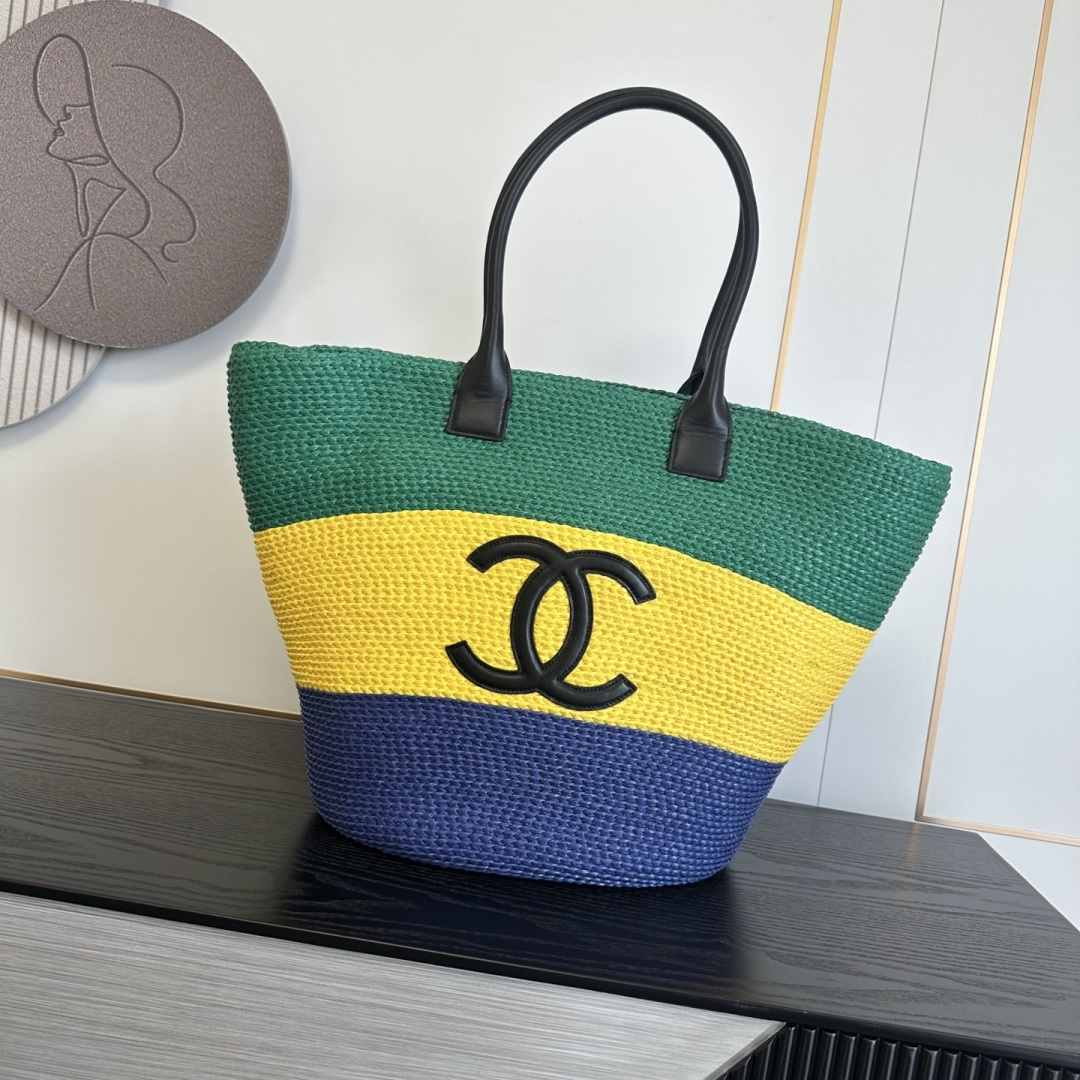 Chanel Raffia Beach Tote